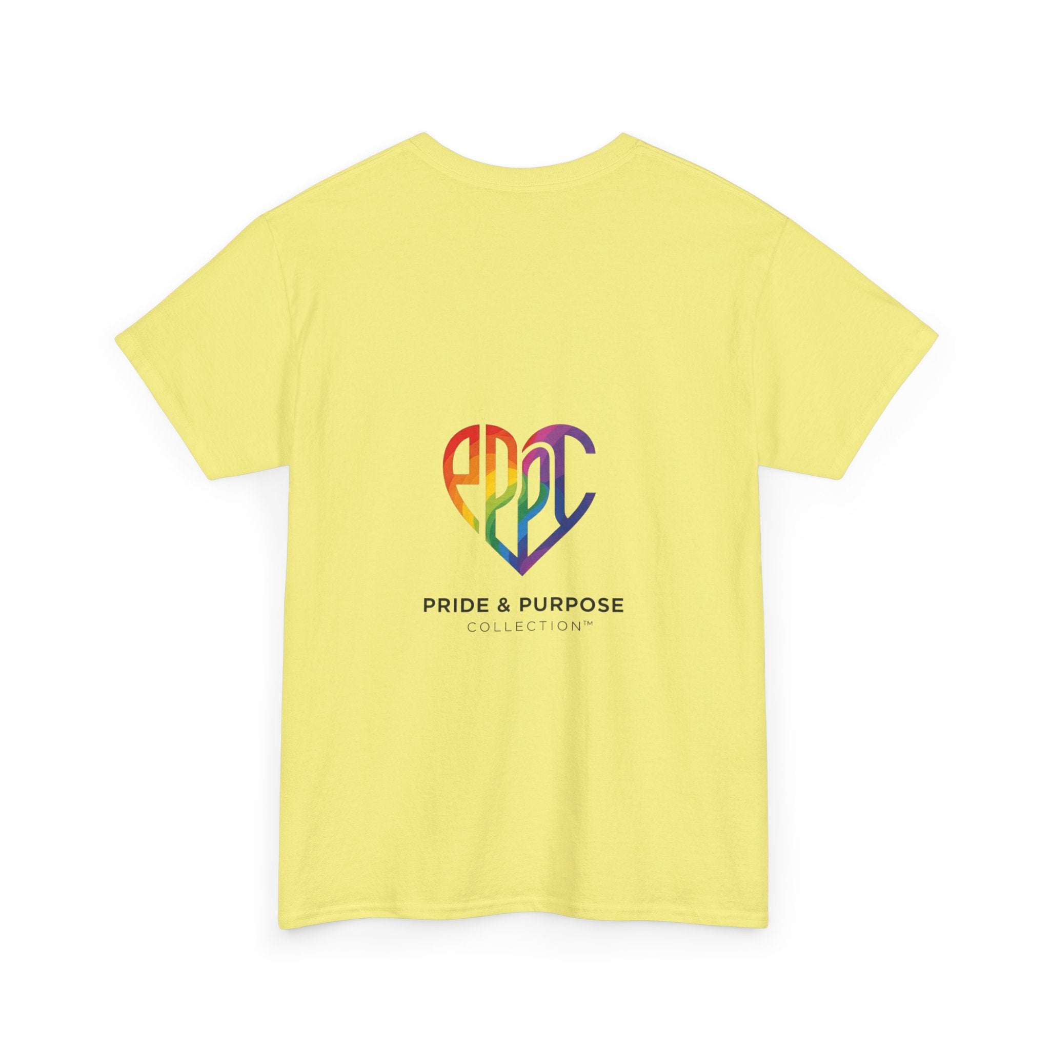 My Pride & My Purpose™ Phoenix Heart Heavy Cotton T-Shirt | LGBTQ+ Pride