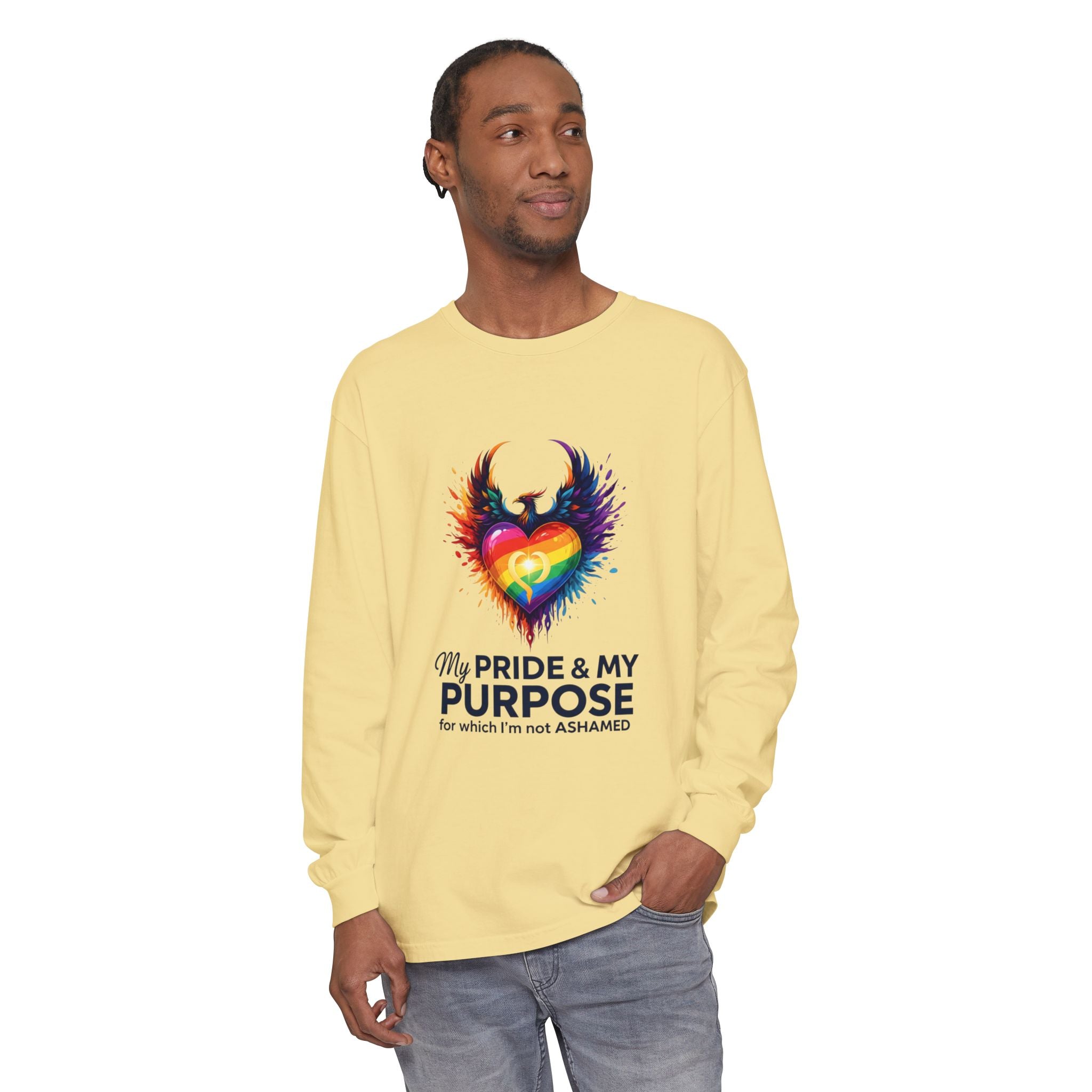 My Pride & My Purpose™ Premium Unisex Long Sleeve T-Shirt | LGBTQ+ Pride
