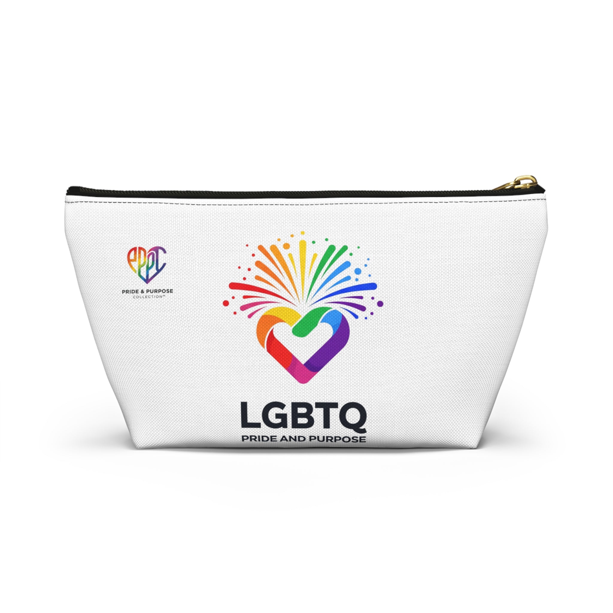 Pride & Purpose LGBTQ+ Celebration Heart Travel Pouch