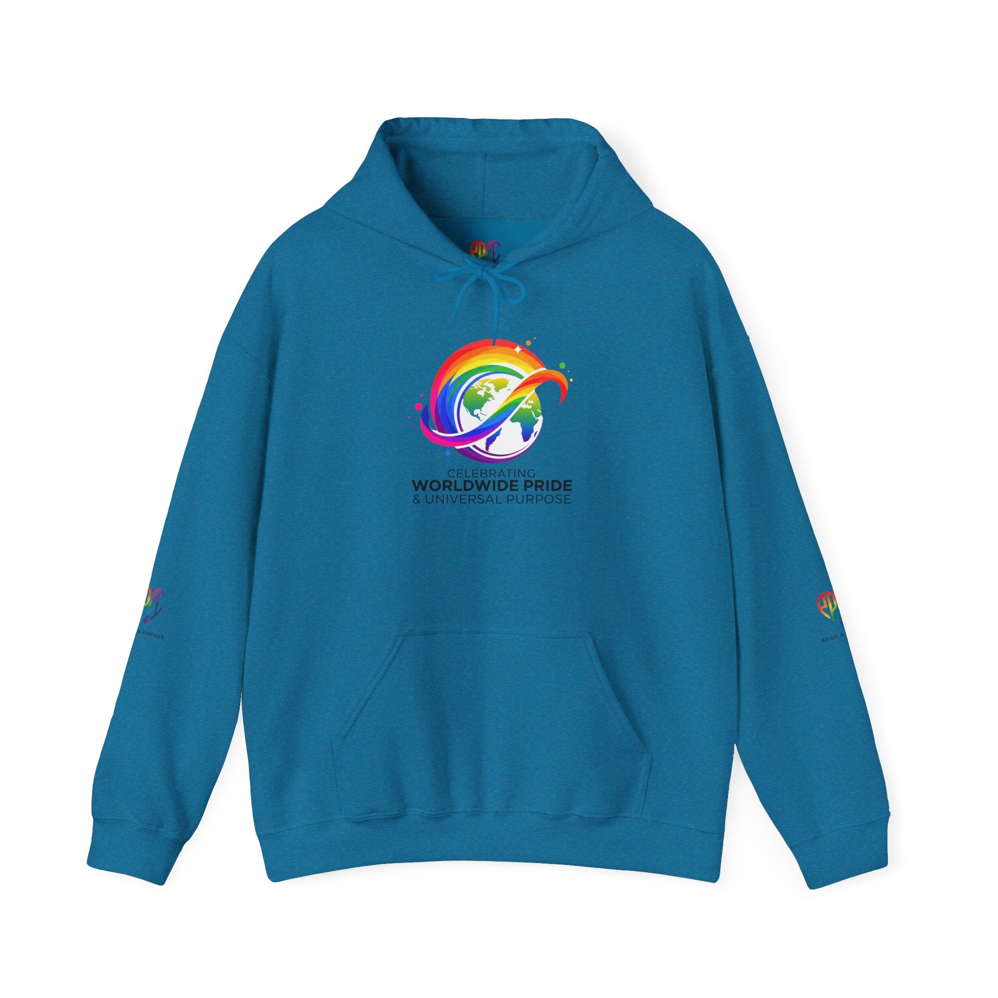Celebrating Worldwide Pride & Universal Purpose™ Heavy Blend Hoodie | Pride Affirmation