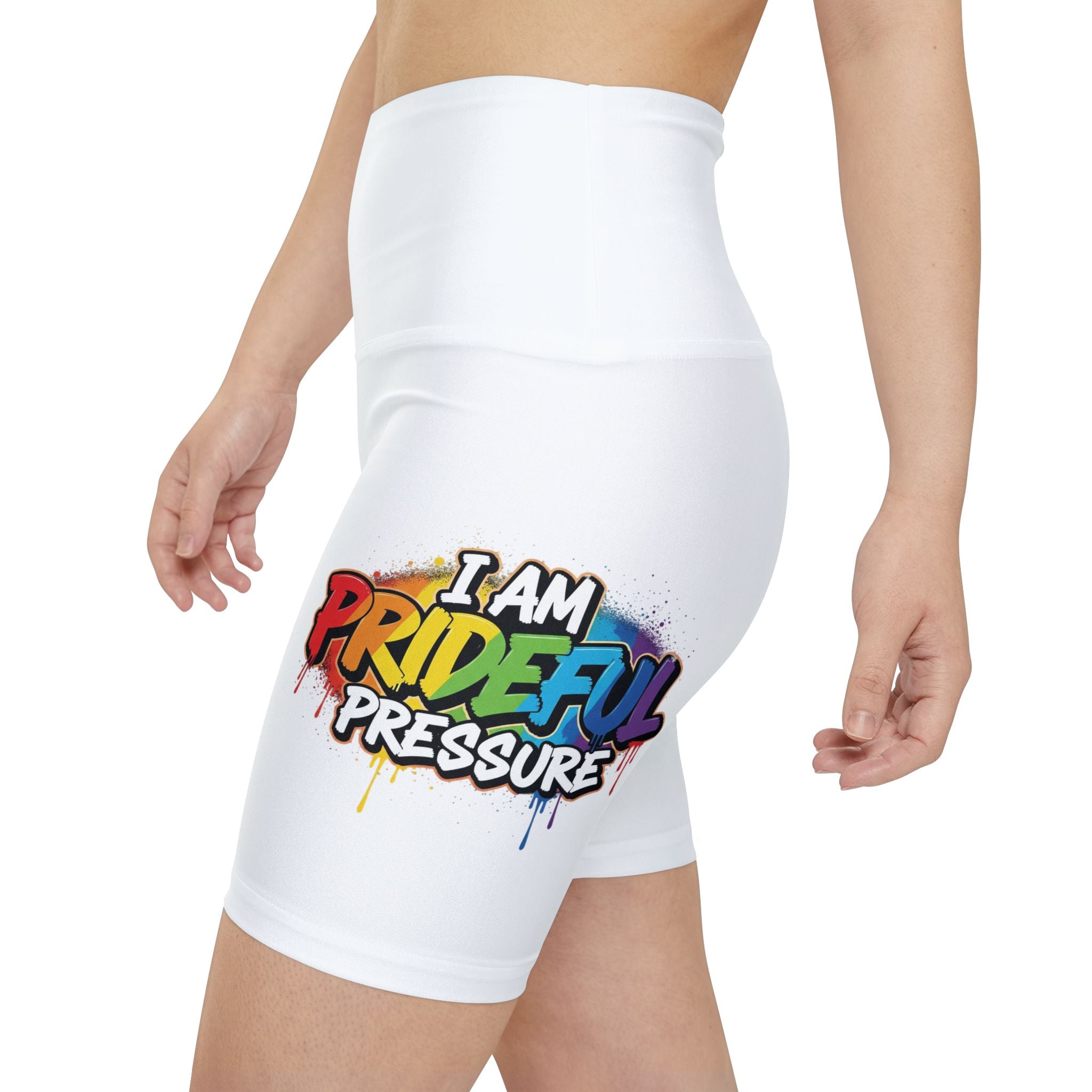 I Am Prideful Pressure™ LGBTQ+ Workout Shorts | Pride Affirmation