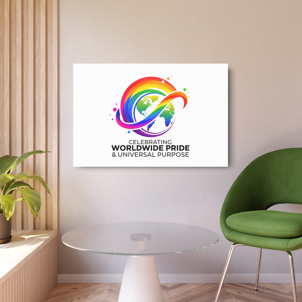 Celebrating Worldwide Pride™ Premium Metal Sign | Pride Affirmation