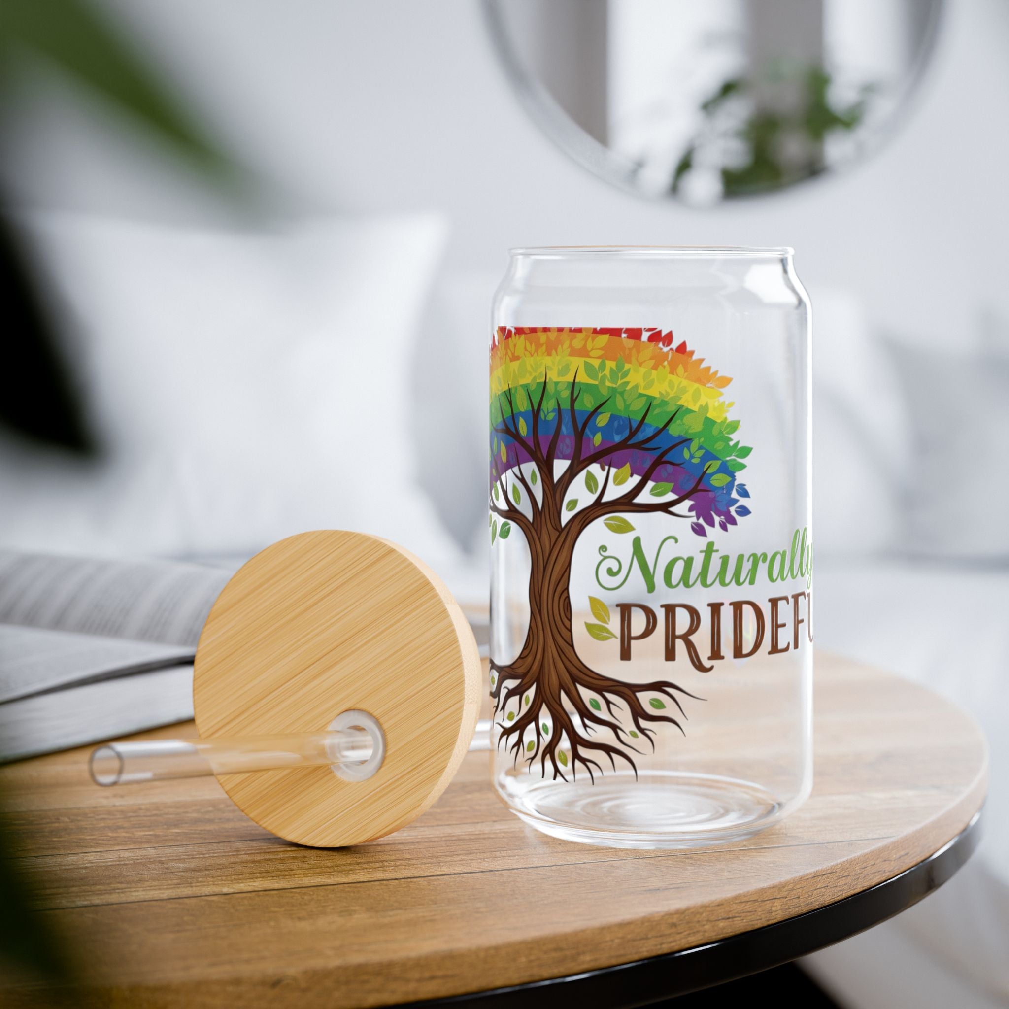 Naturally Prideful™ LGBTQ+ 16oz Sipper Glass