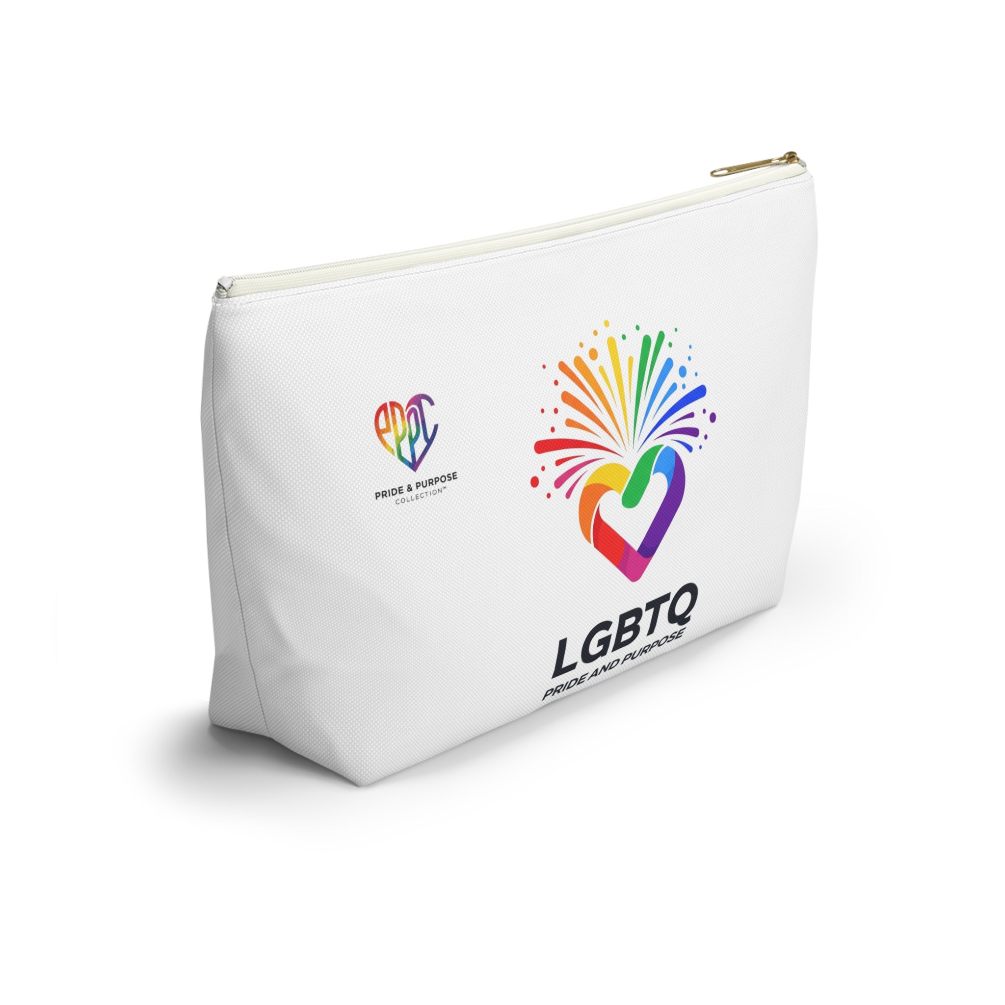 Pride & Purpose LGBTQ+ Celebration Heart Travel Pouch