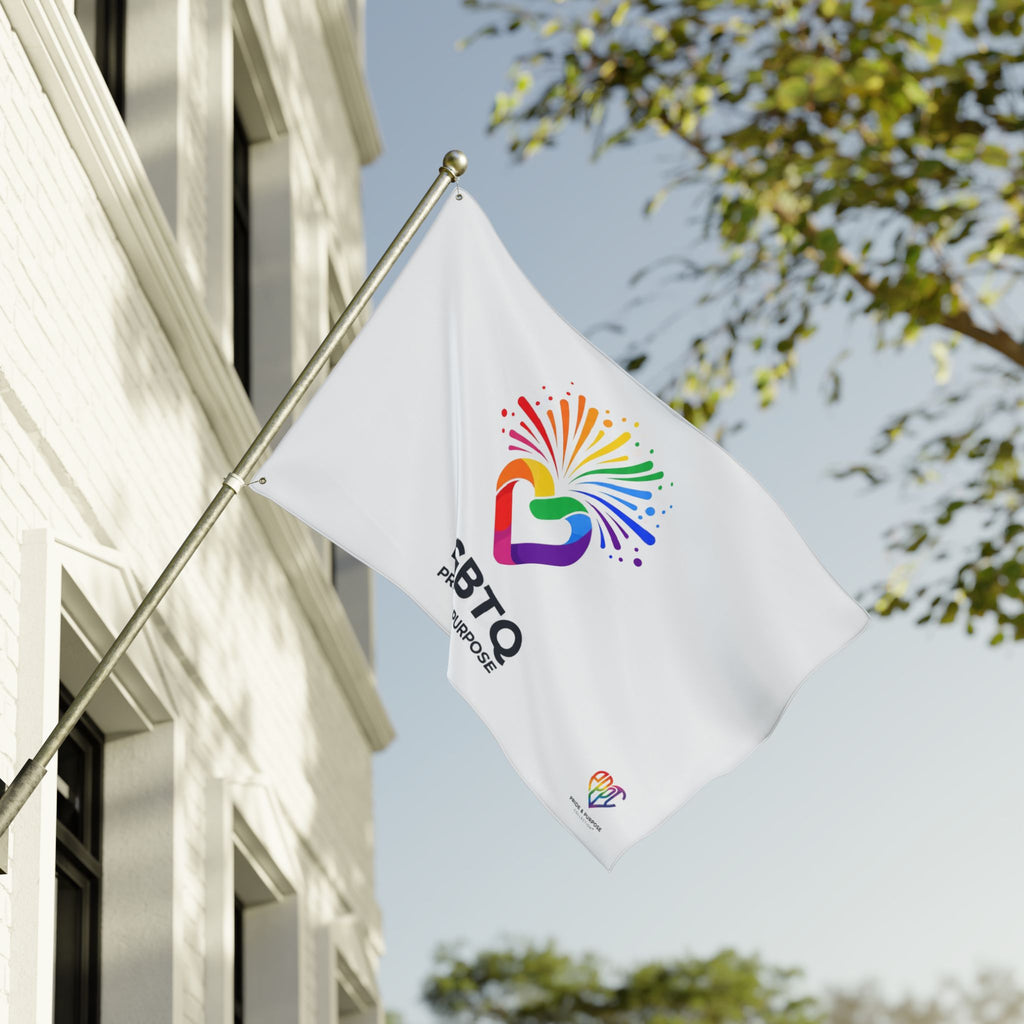 LGBTQ Pride and Purpose™ Premium Double Sided House Flag