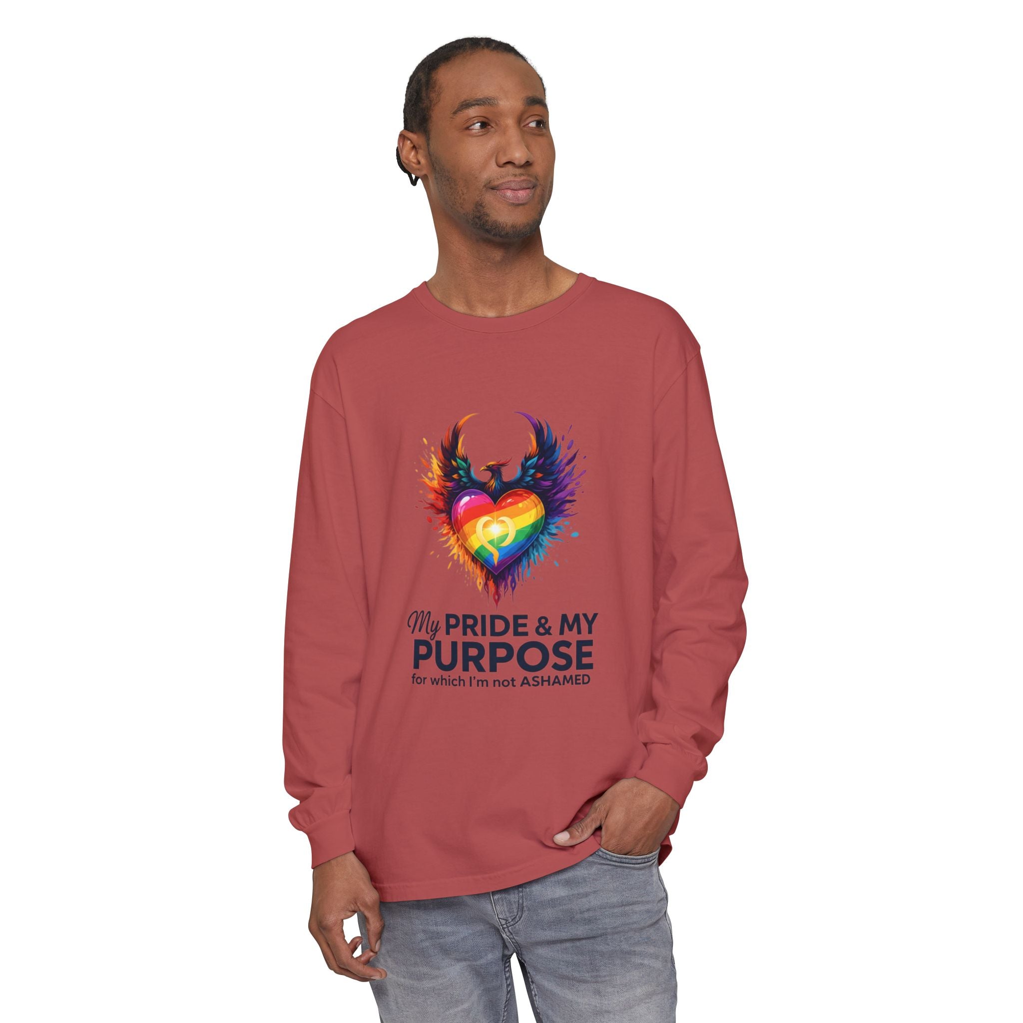 My Pride & My Purpose™ Premium Unisex Long Sleeve T-Shirt | LGBTQ+ Pride