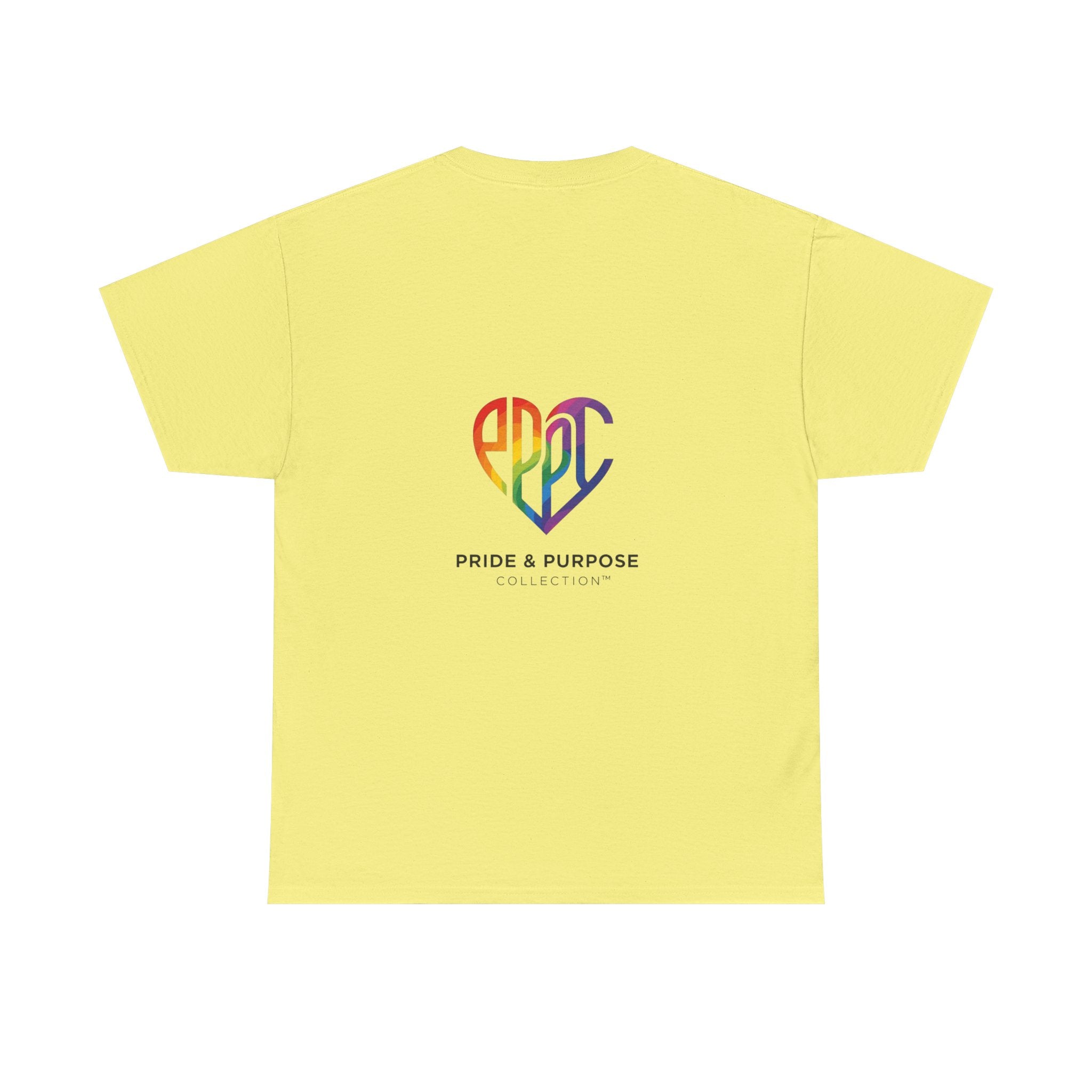 My Pride & My Purpose™ Phoenix Heart Heavy Cotton T-Shirt | LGBTQ+ Pride