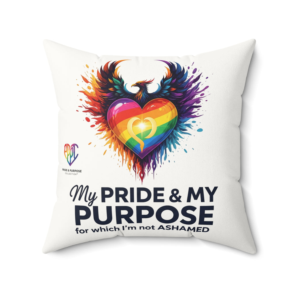 My Pride & My Purpose™ Pillow | LGBTQ+ Pride Affirmation