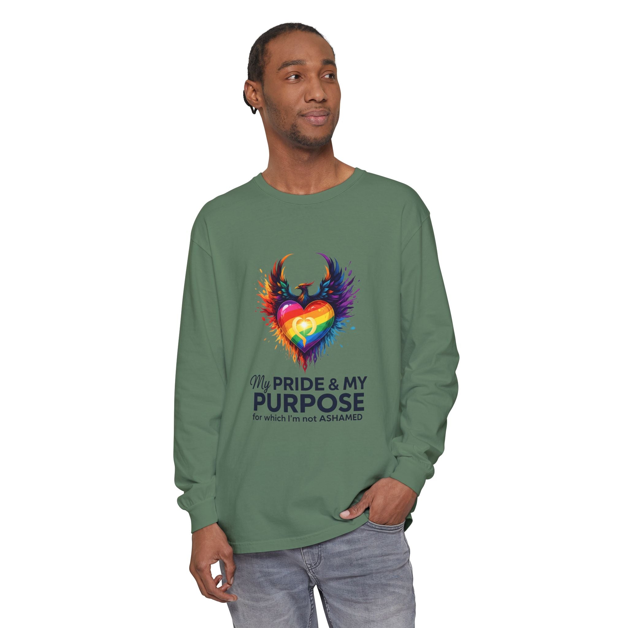 My Pride & My Purpose™ Premium Unisex Long Sleeve T-Shirt | LGBTQ+ Pride