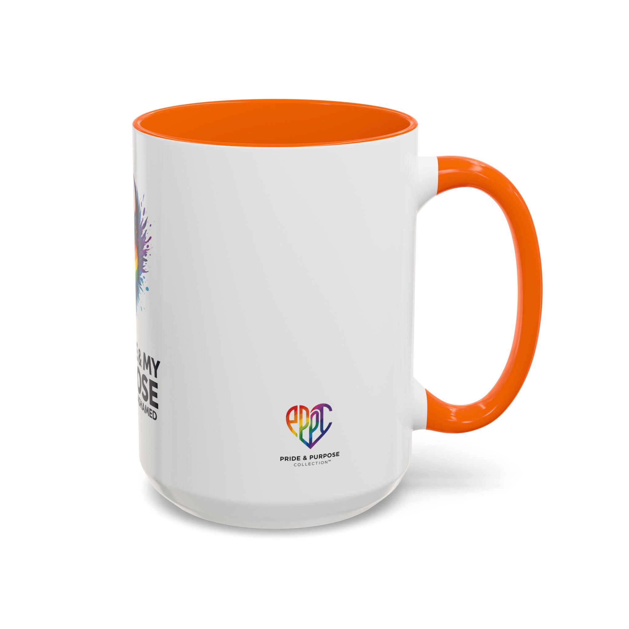 My Pride & My Purpose™ Premium Accent Coffee Mug | LGBTQ+ Pride Drinkware