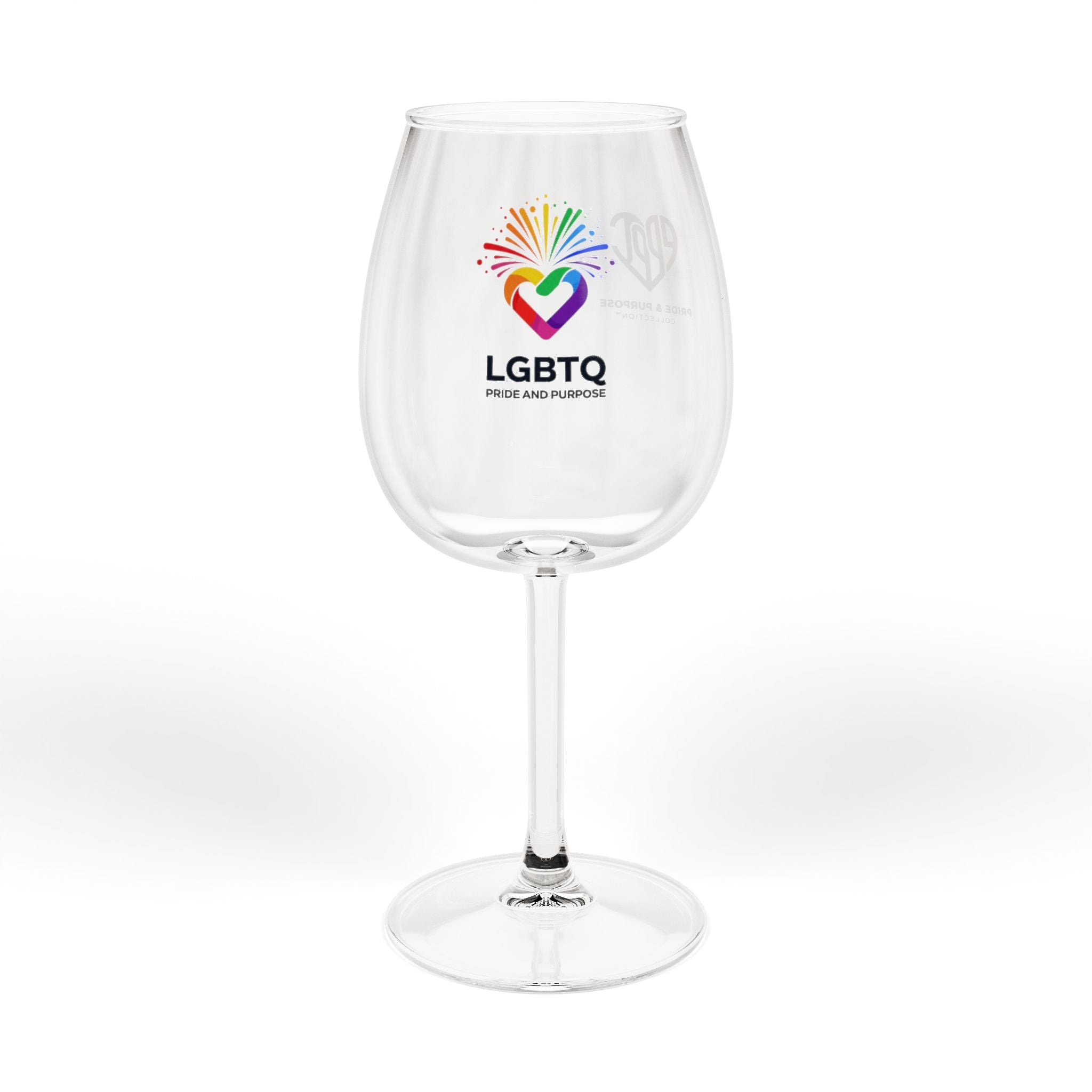 LGBTQ Pride and Purpose™ Stemmed Wine Glass | LGBTQ+ Drinkware