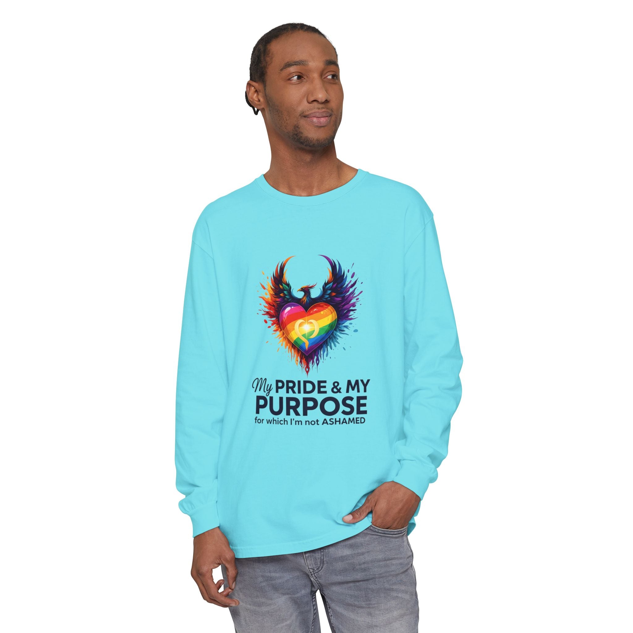 My Pride & My Purpose™ Premium Unisex Long Sleeve T-Shirt | LGBTQ+ Pride