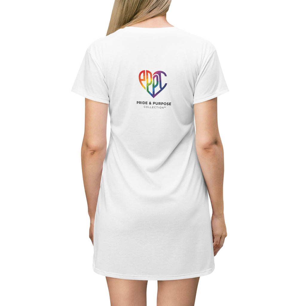 I Am Prideful Pressure™ Premium T-Shirt Dress | Pride Affirmation