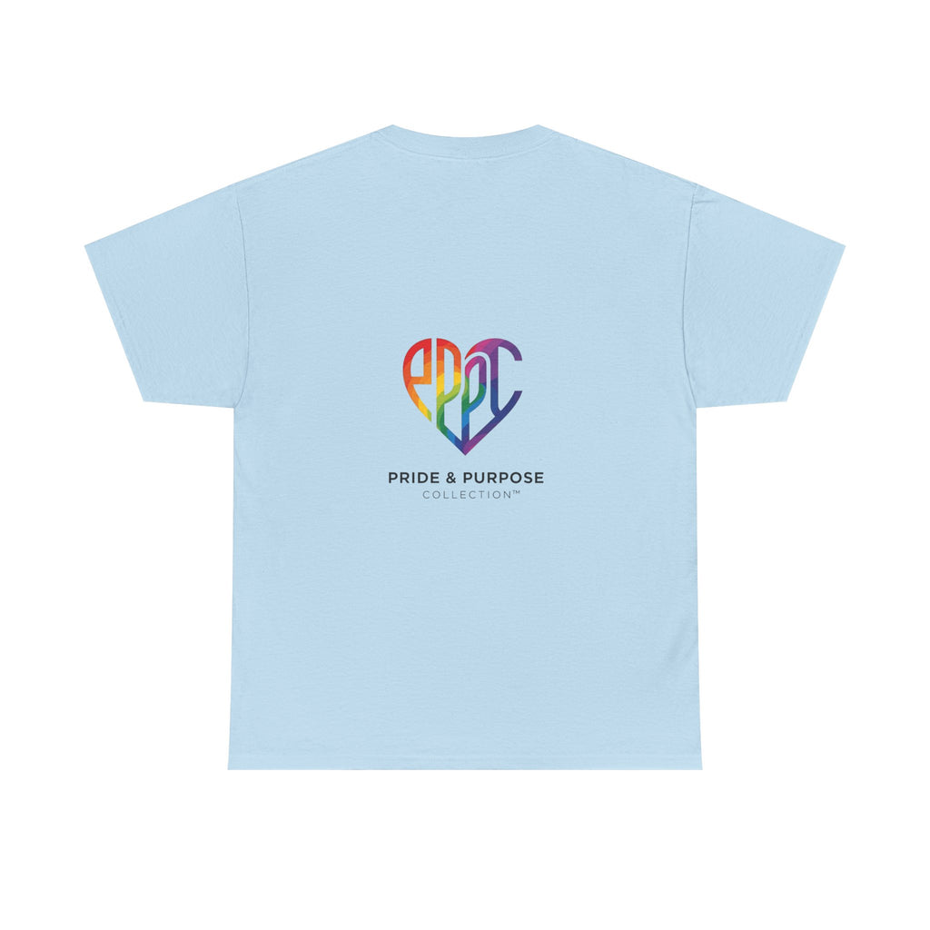 My Pride & My Purpose™ Phoenix Heart Heavy Cotton T-Shirt | LGBTQ+ Pride