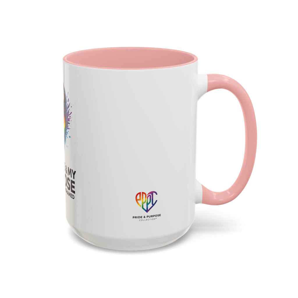 My Pride & My Purpose™ Premium Accent Coffee Mug | LGBTQ+ Pride Drinkware
