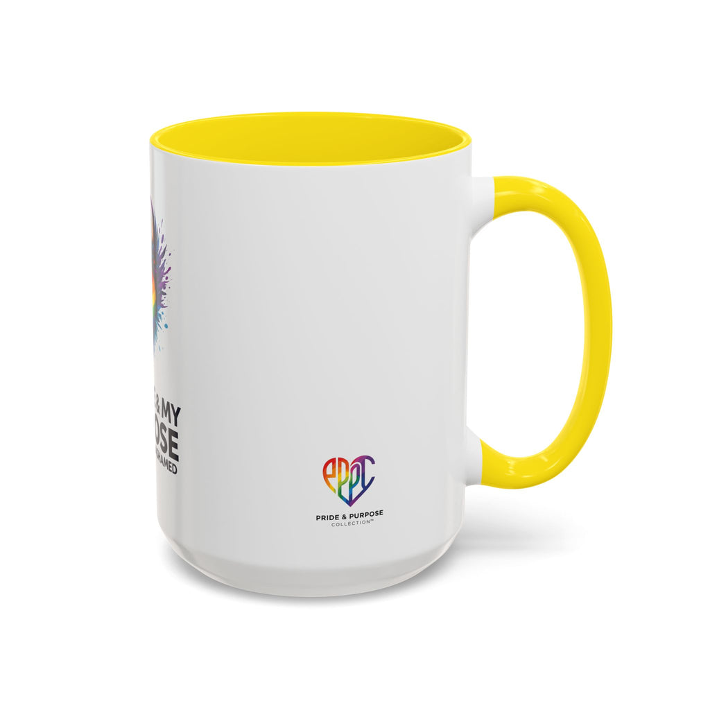 My Pride & My Purpose™ Premium Accent Coffee Mug | LGBTQ+ Pride Drinkware