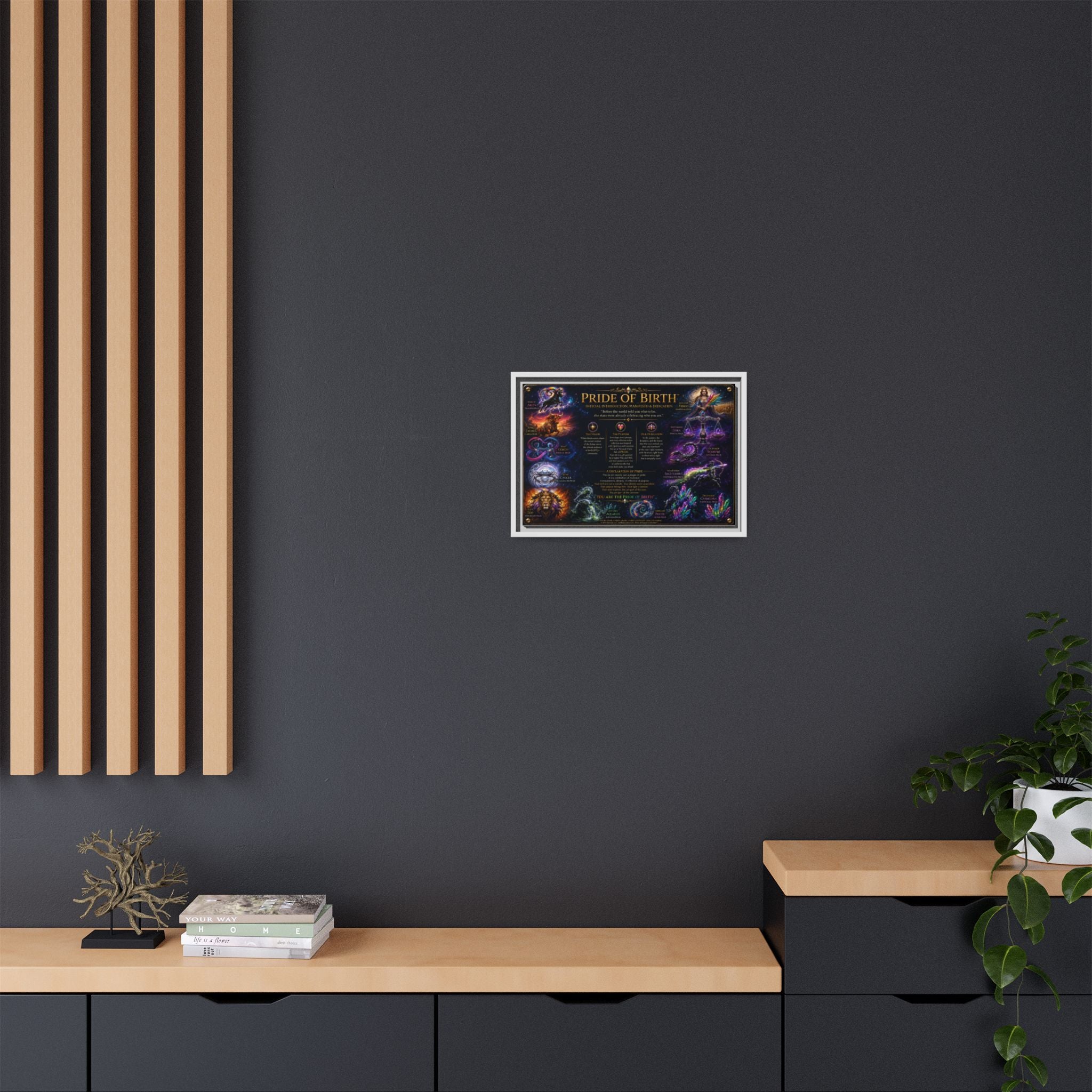"Pride of Birth™ – Signature Legacy Canvas"™  Matte Canvas Framed Art