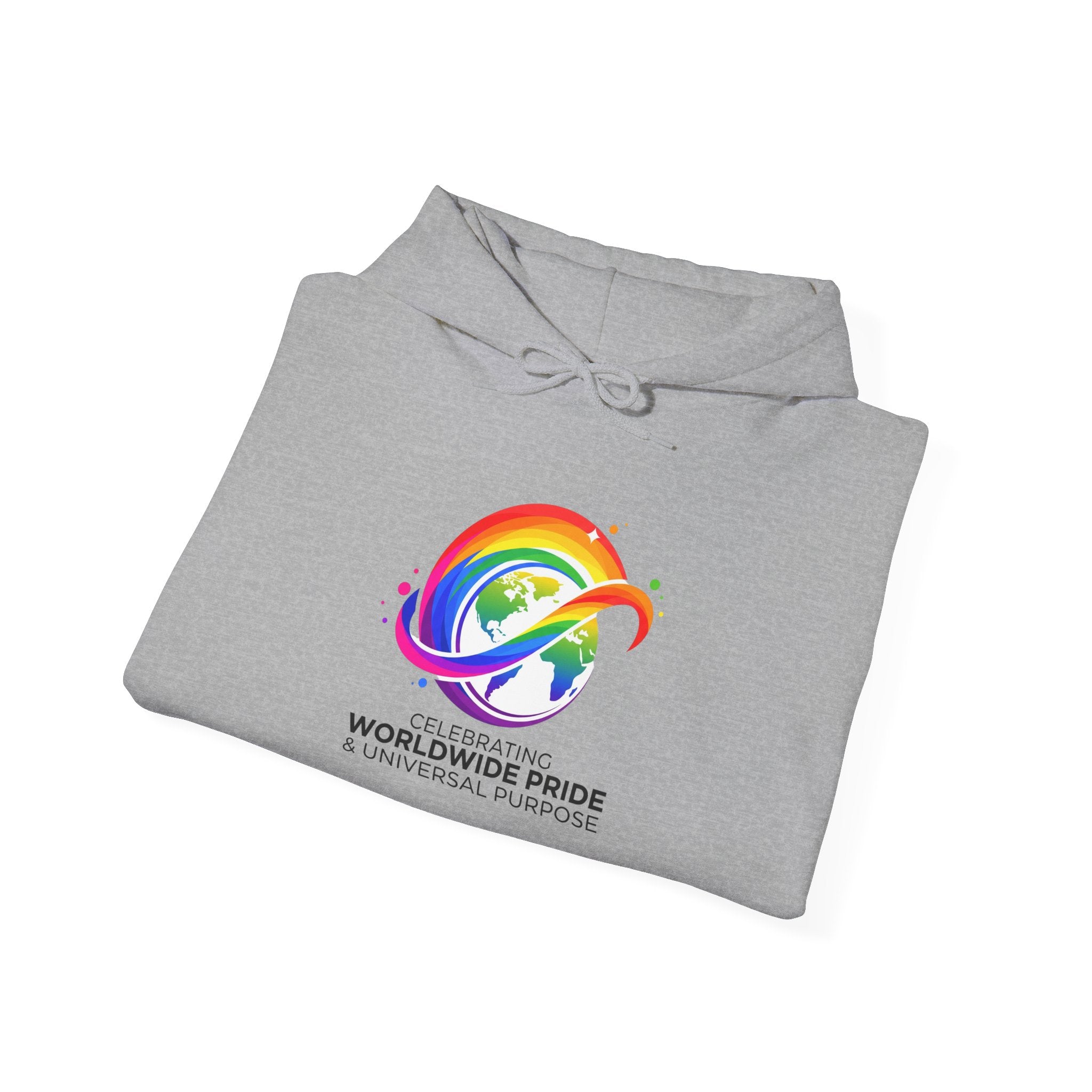 Celebrating Worldwide Pride & Universal Purpose™ Heavy Blend Hoodie | Pride Affirmation