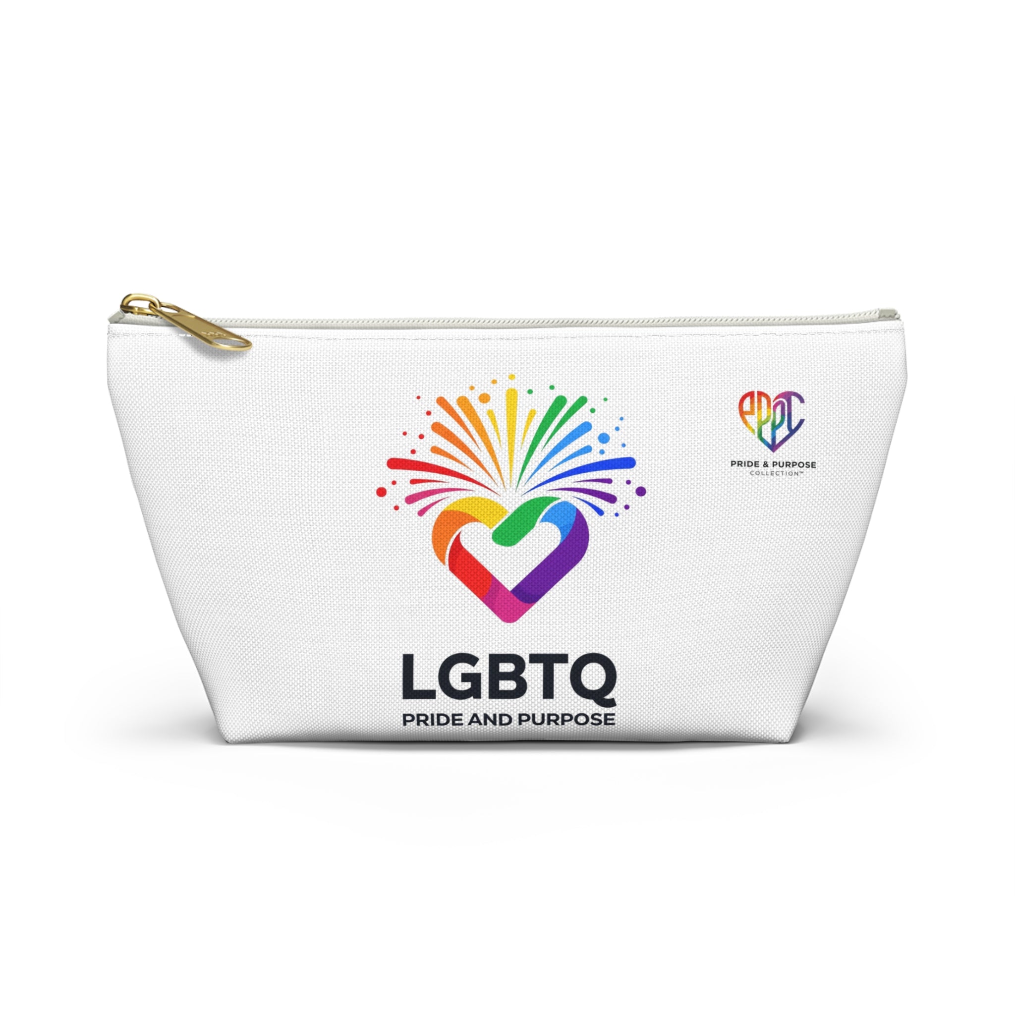 Pride & Purpose LGBTQ+ Celebration Heart Travel Pouch
