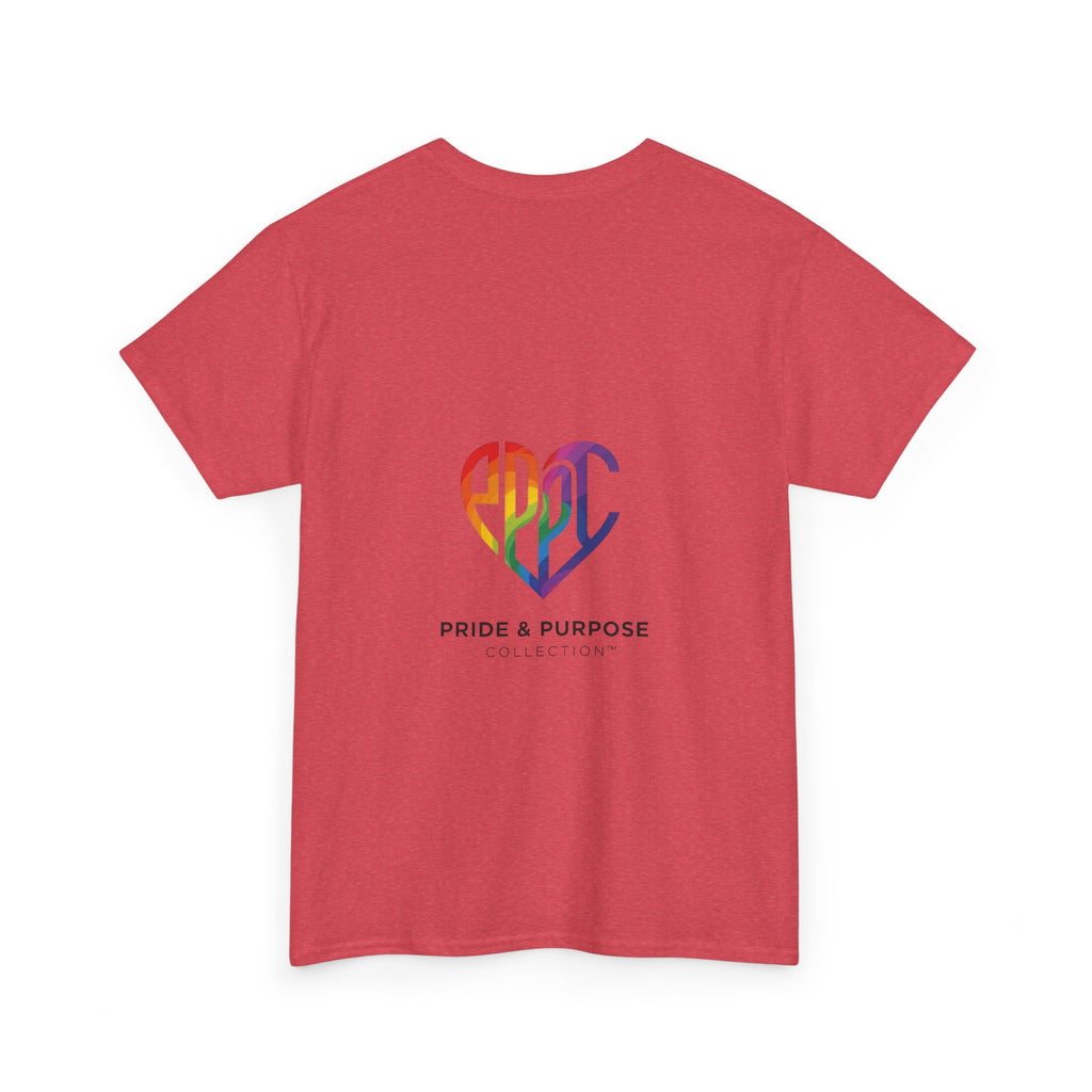 My Pride & My Purpose™ Phoenix Heart Heavy Cotton T-Shirt | LGBTQ+ Pride