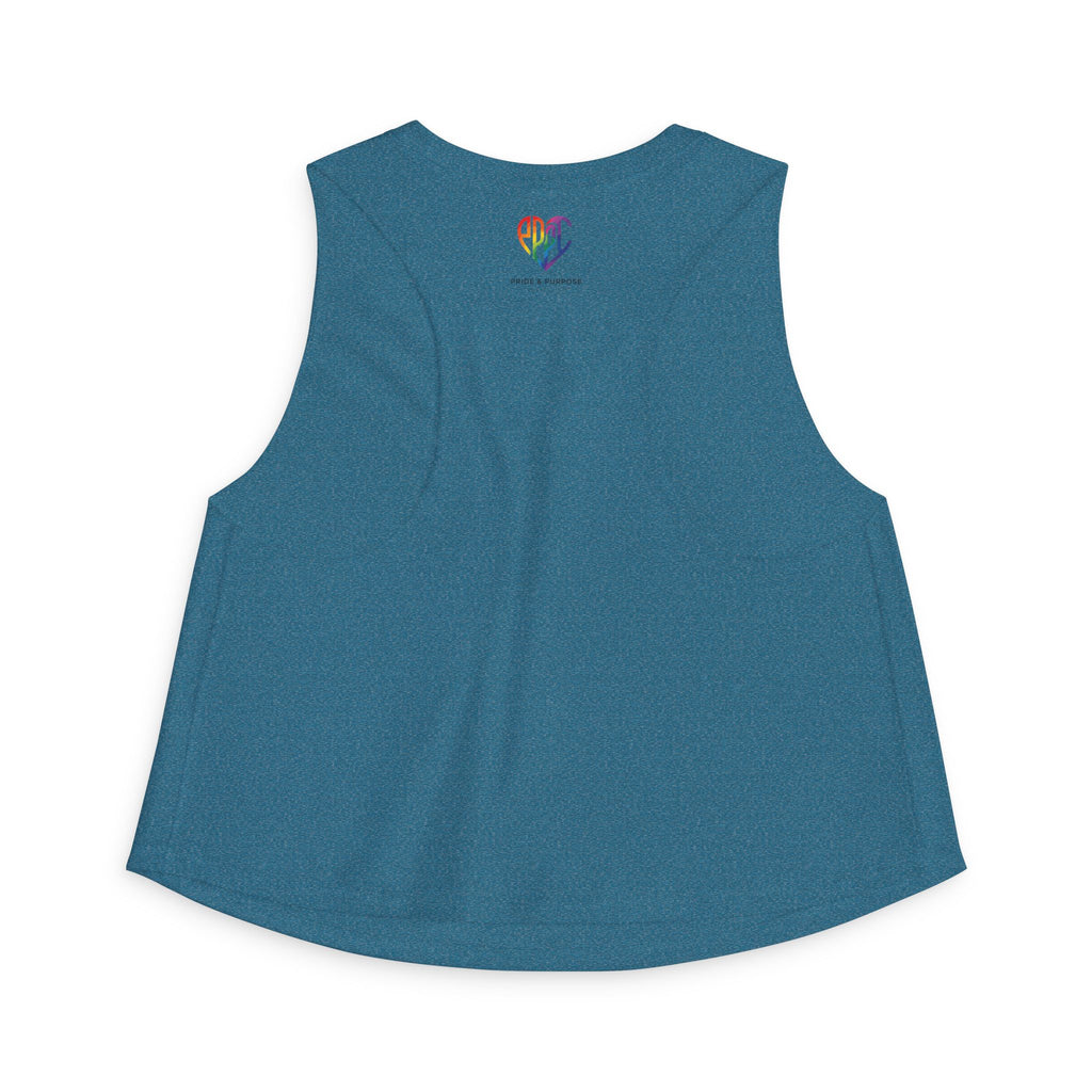 I Am Prideful Pressure™ Women's Festival Crop Tank | LGBTQ+ Pride Apparel