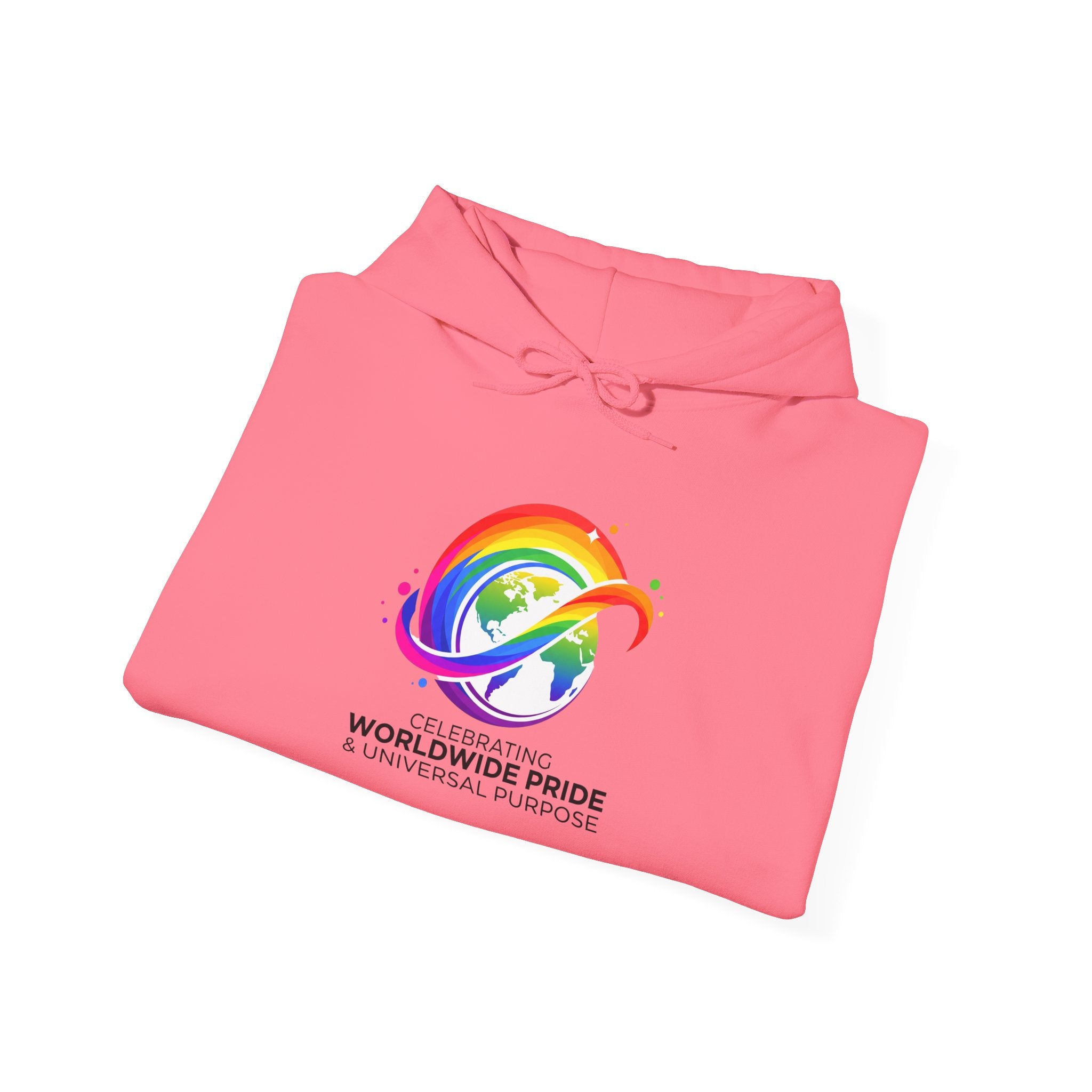 Celebrating Worldwide Pride & Universal Purpose™ Heavy Blend Hoodie | Pride Affirmation