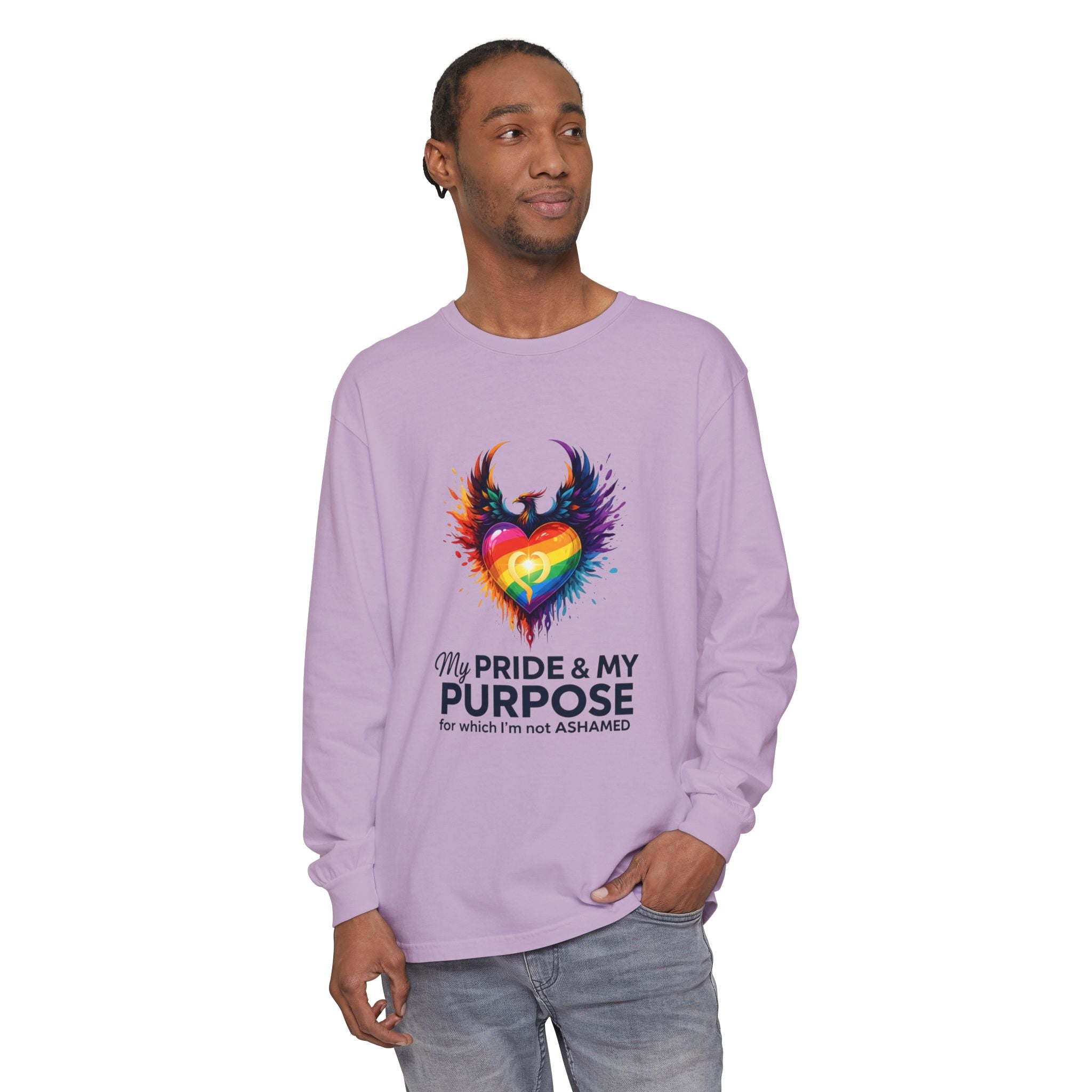 My Pride & My Purpose™ Premium Unisex Long Sleeve T-Shirt | LGBTQ+ Pride