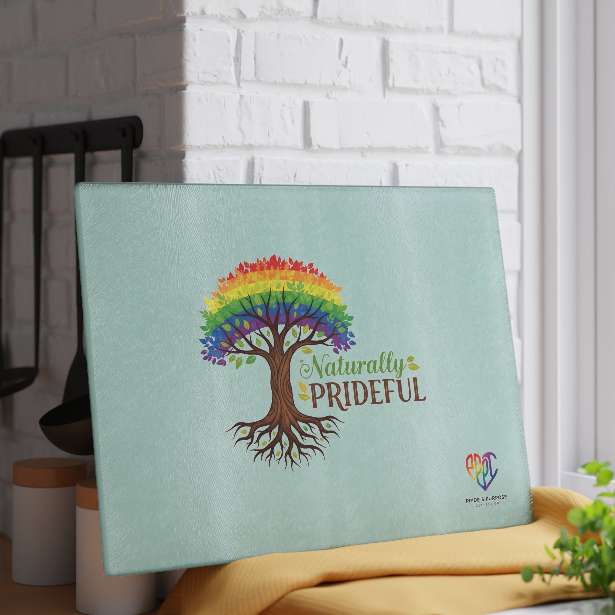 Naturally Prideful™ Premium Glass Cutting Board | The Pride & Purpose Collection™