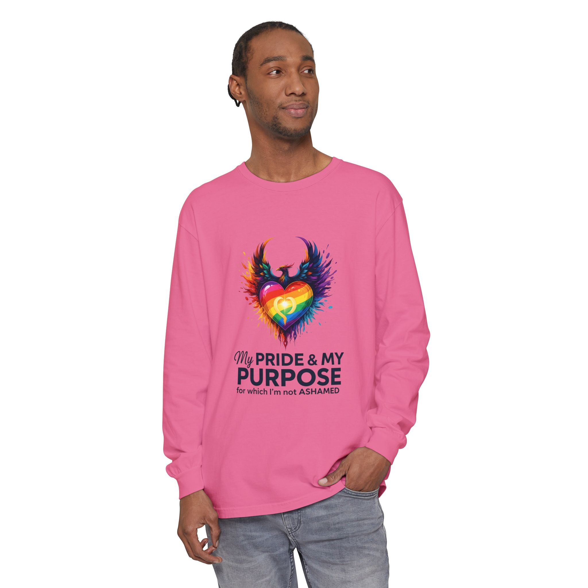 My Pride & My Purpose™ Premium Unisex Long Sleeve T-Shirt | LGBTQ+ Pride