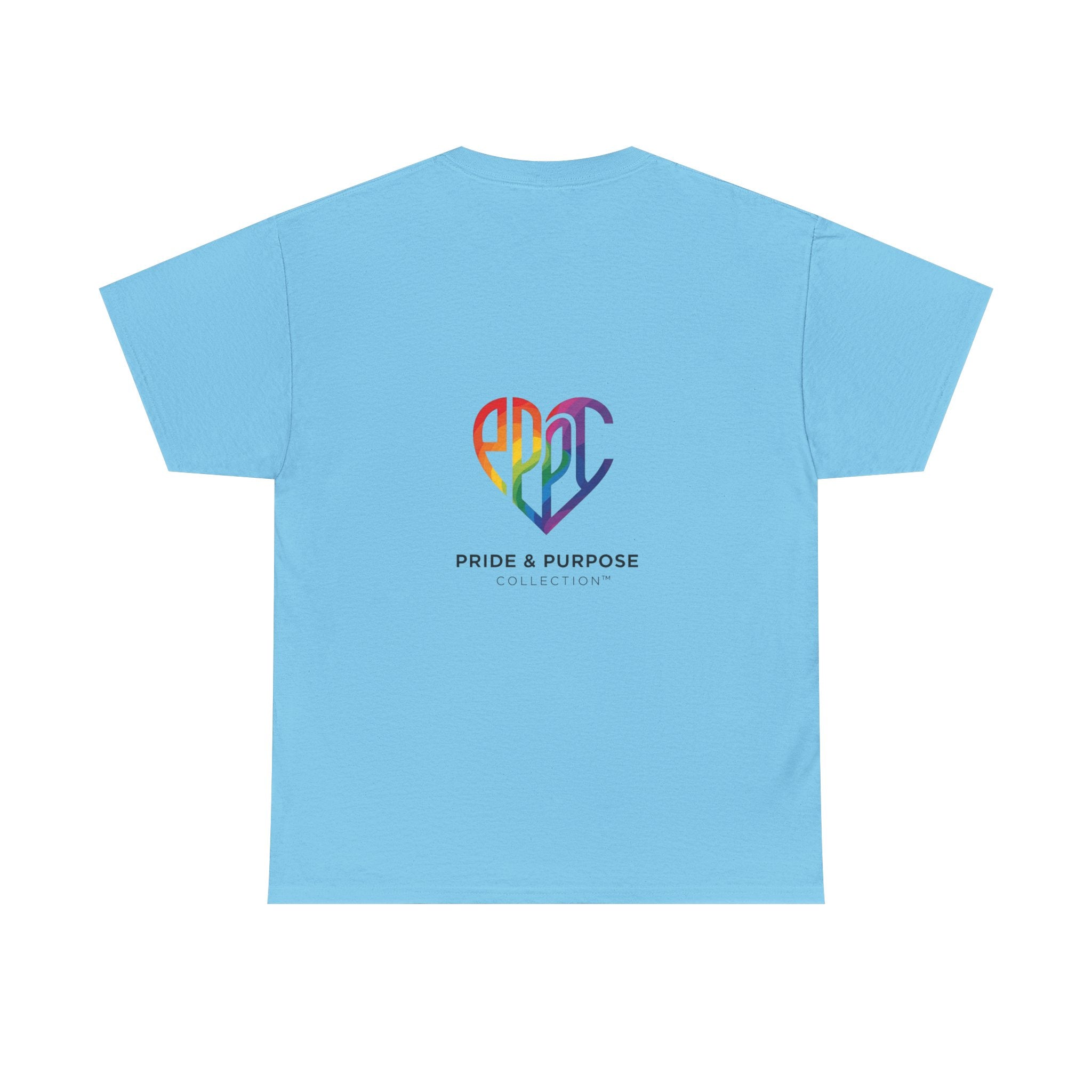 My Pride & My Purpose™ Phoenix Heart Heavy Cotton T-Shirt | LGBTQ+ Pride