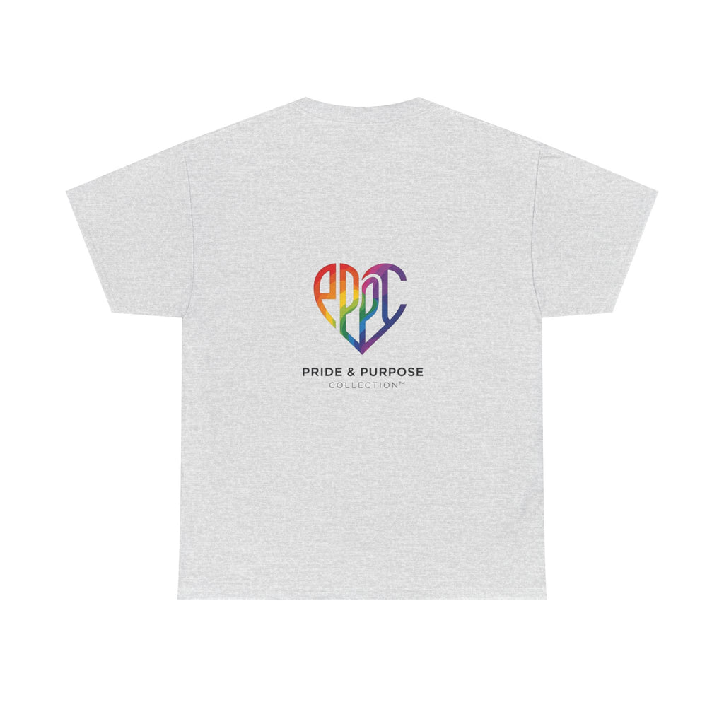 My Pride & My Purpose™ Phoenix Heart Heavy Cotton T-Shirt | LGBTQ+ Pride