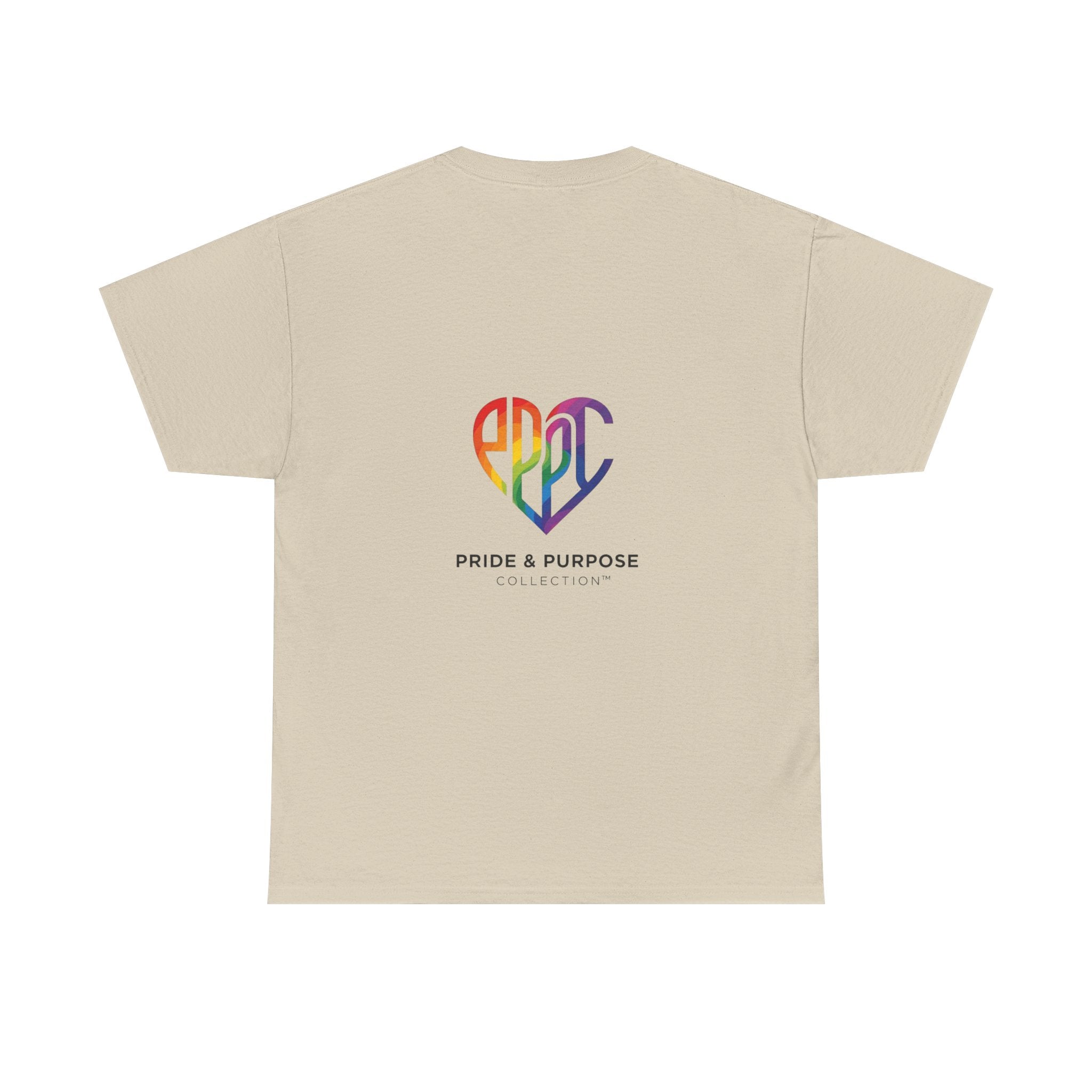 My Pride & My Purpose™ Phoenix Heart Heavy Cotton T-Shirt | LGBTQ+ Pride