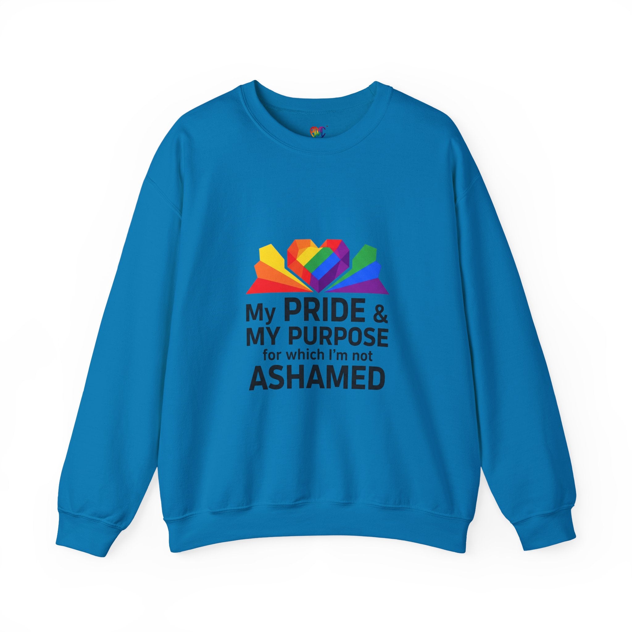 My Pride & My Purpose™ Heavy Blend Crewneck Sweatshirt | LGBTQ+ Pride
