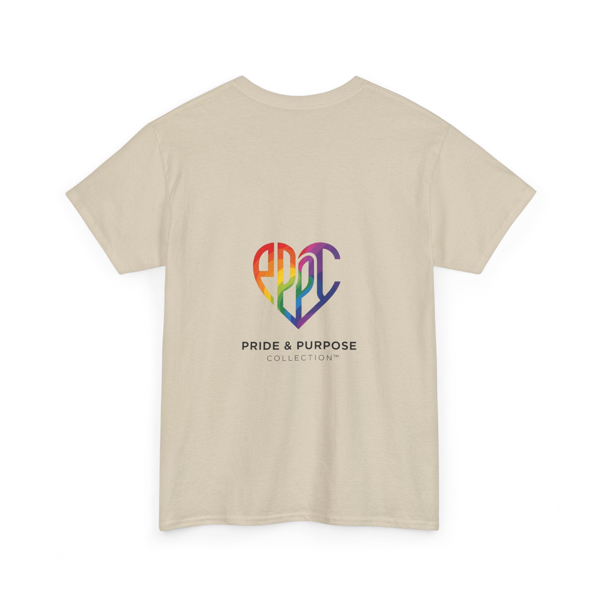 My Pride & My Purpose™ Phoenix Heart Heavy Cotton T-Shirt | LGBTQ+ Pride