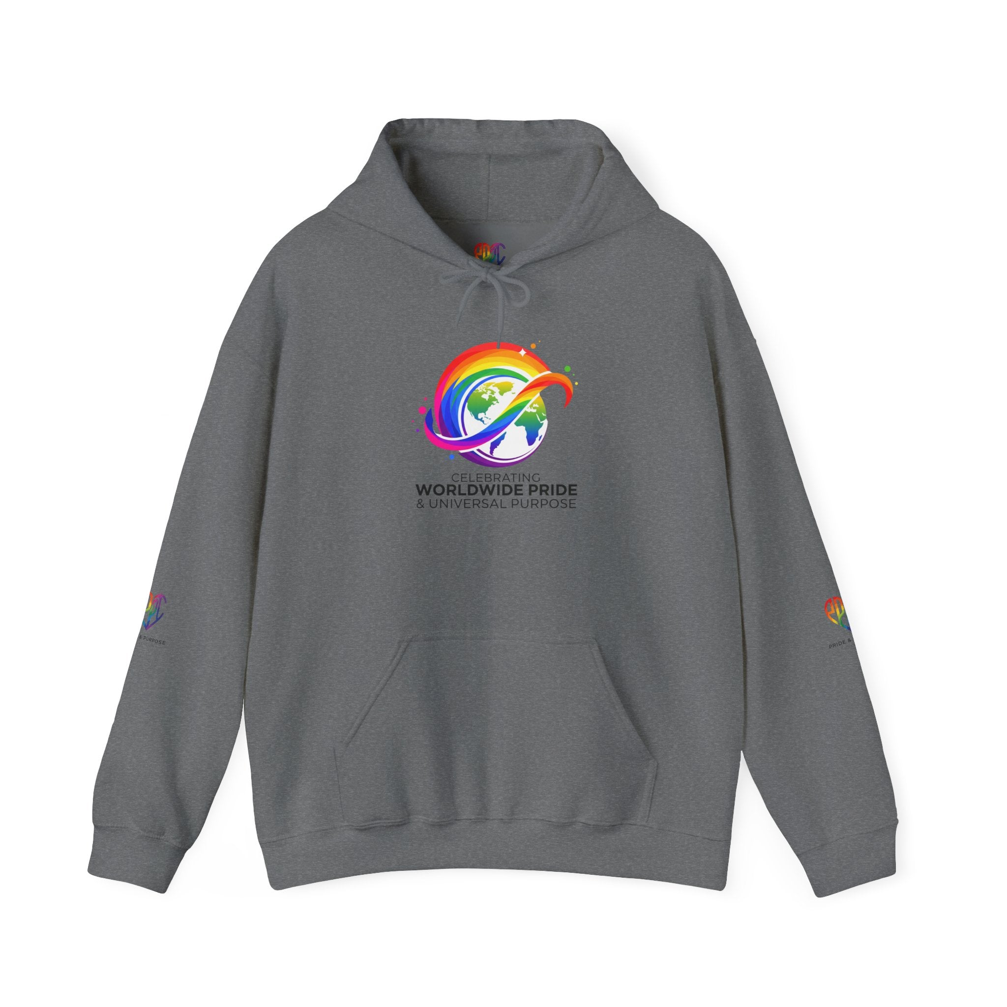 Celebrating Worldwide Pride & Universal Purpose™ Heavy Blend Hoodie | Pride Affirmation