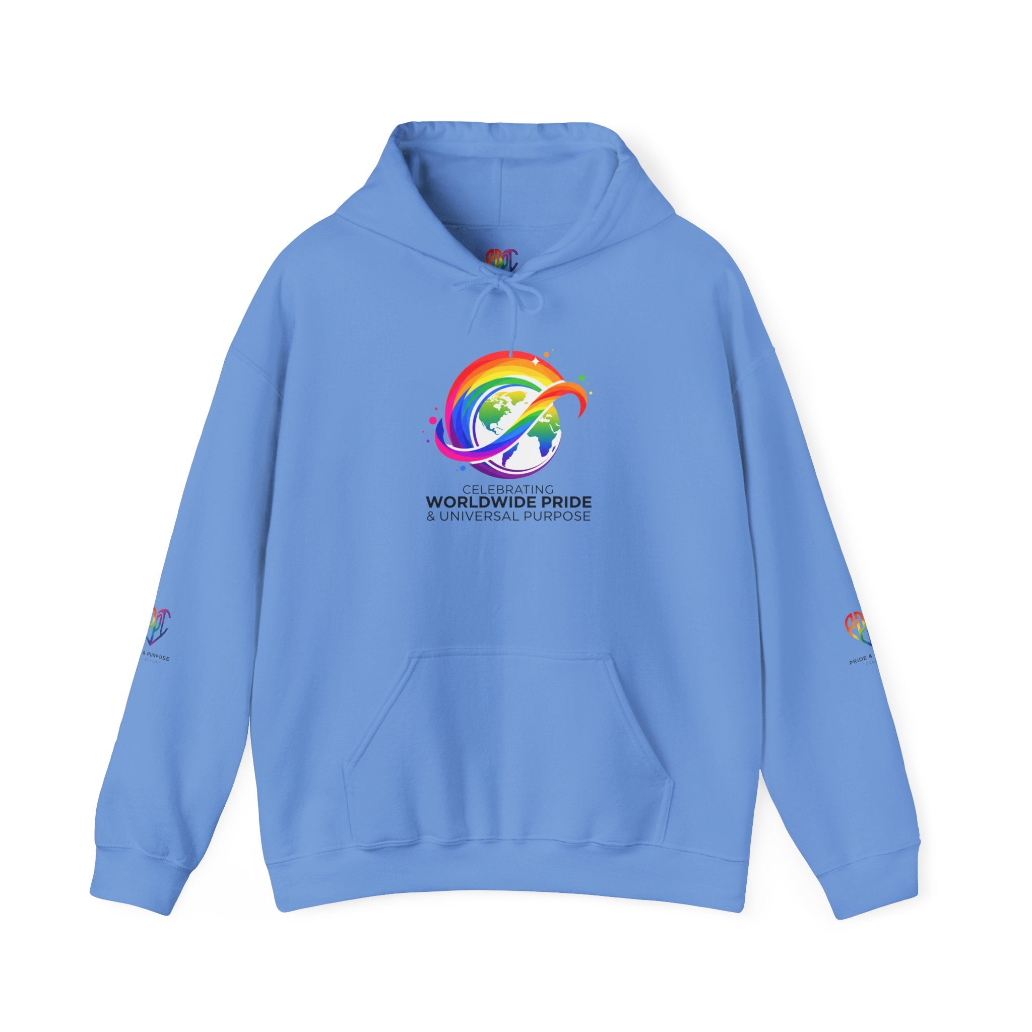 Celebrating Worldwide Pride & Universal Purpose™ Heavy Blend Hoodie | Pride Affirmation