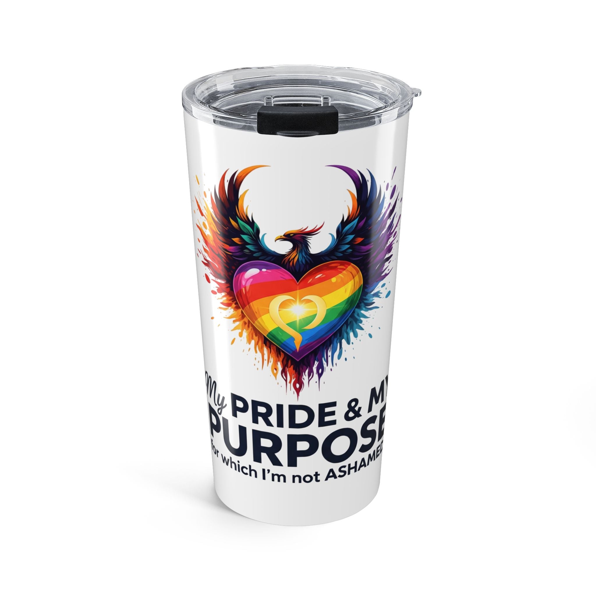 My Pride & My Purpose™ Premium 20oz Insulated Tumbler | LGBTQ+ Pride Drinkware