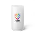 LGBTQ Pride and Purpose™ Frosted Glass Beer Mug | LGBTQ+ Drinkware