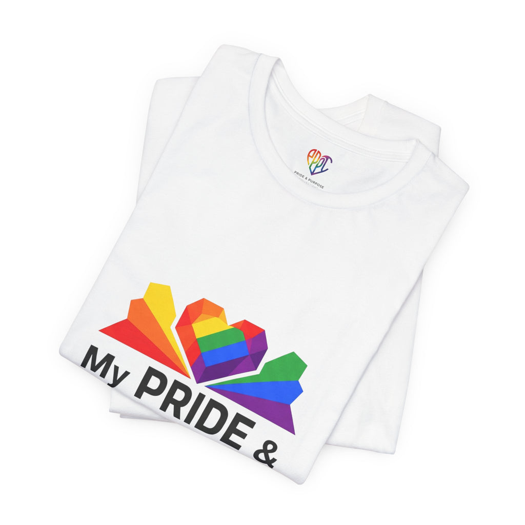 My Pride & My Purpose™ Heavyweight Unisex Tee | LGBTQ+ Pride