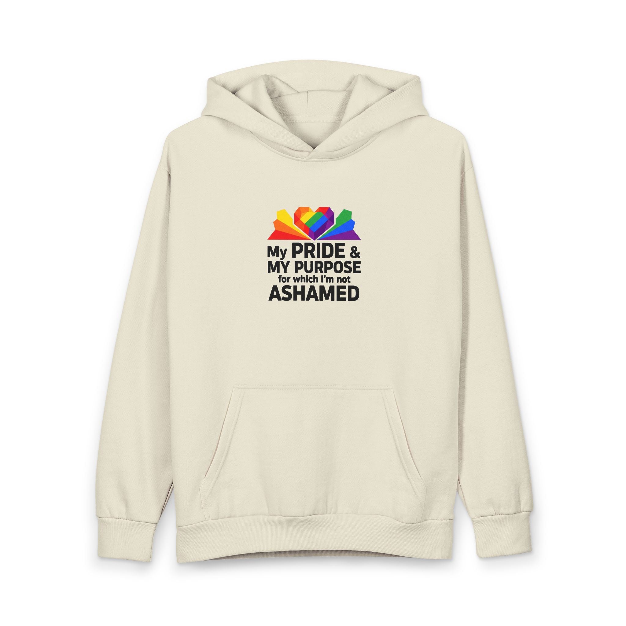 My Pride & My Purpose™ Premium Heavyweight Hoodie | LGBTQ+ Pride Apparel