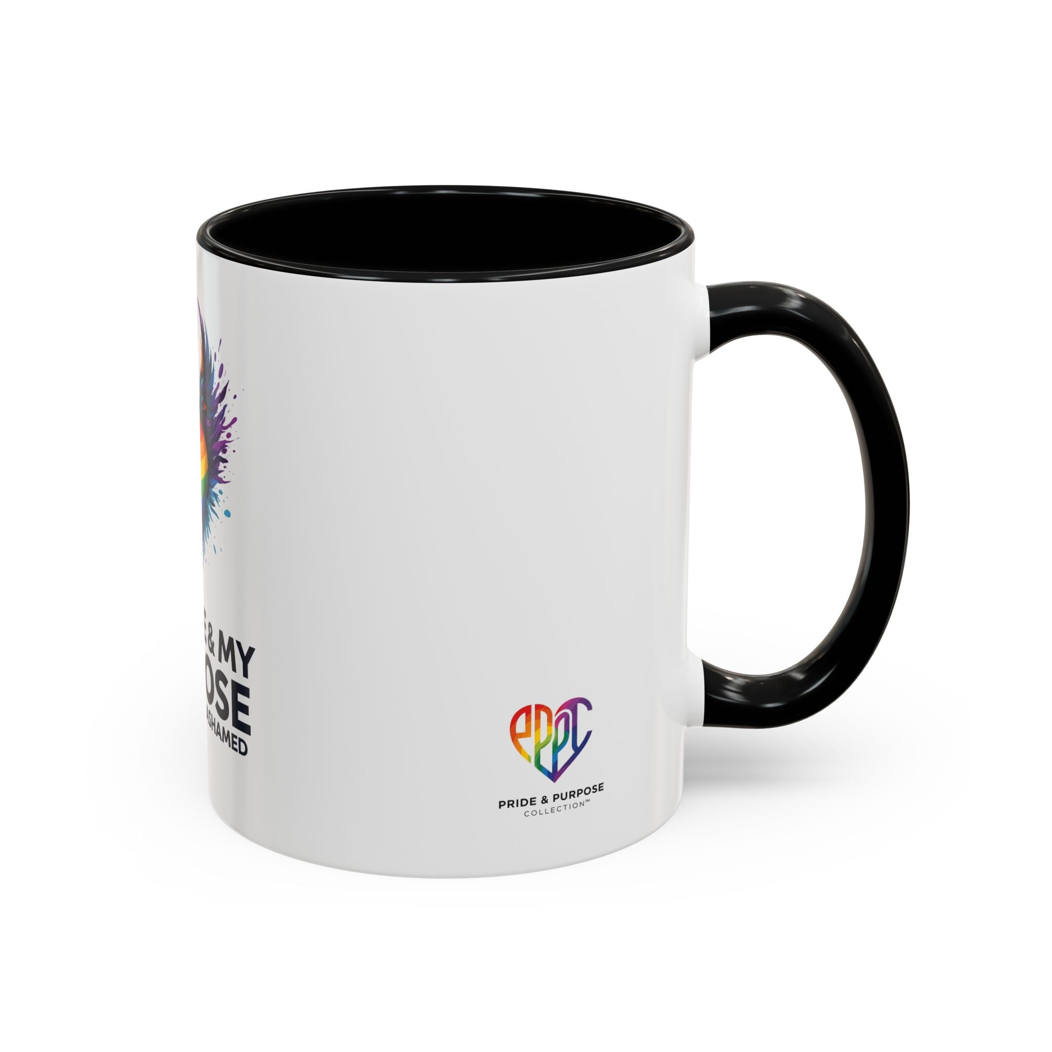 My Pride & My Purpose™ Premium Accent Coffee Mug | LGBTQ+ Pride Drinkware