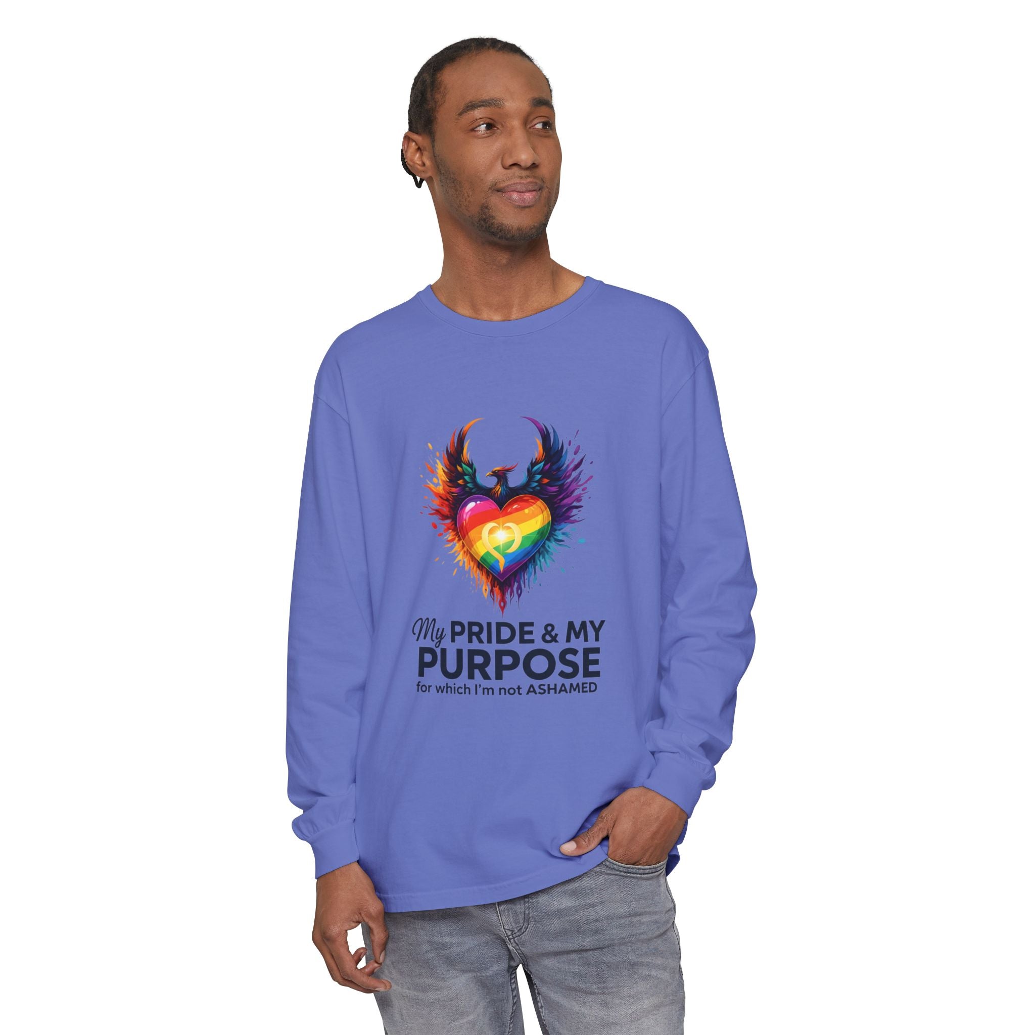 My Pride & My Purpose™ Premium Unisex Long Sleeve T-Shirt | LGBTQ+ Pride