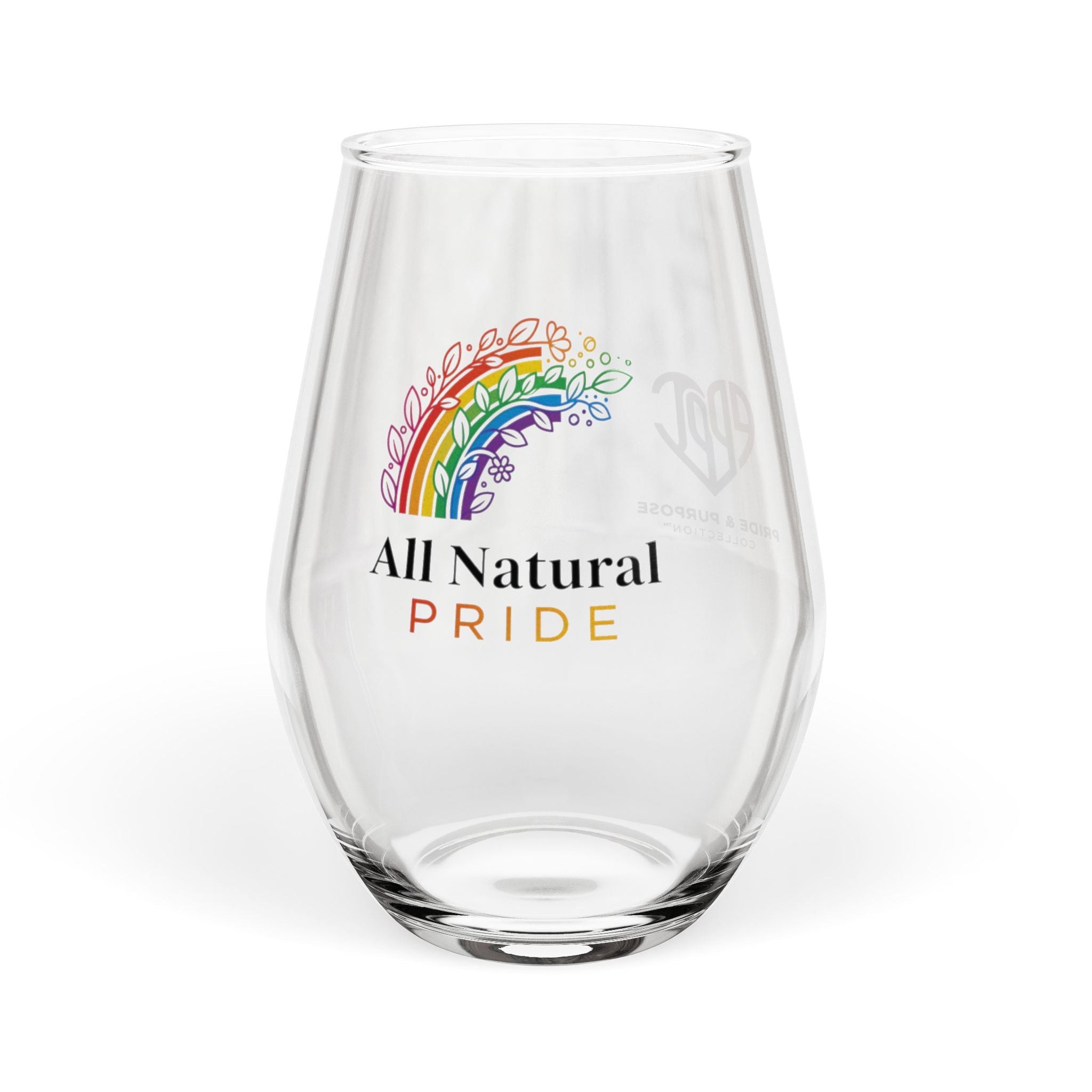 All Natural Pride™ Premium Stemless Wine Glass