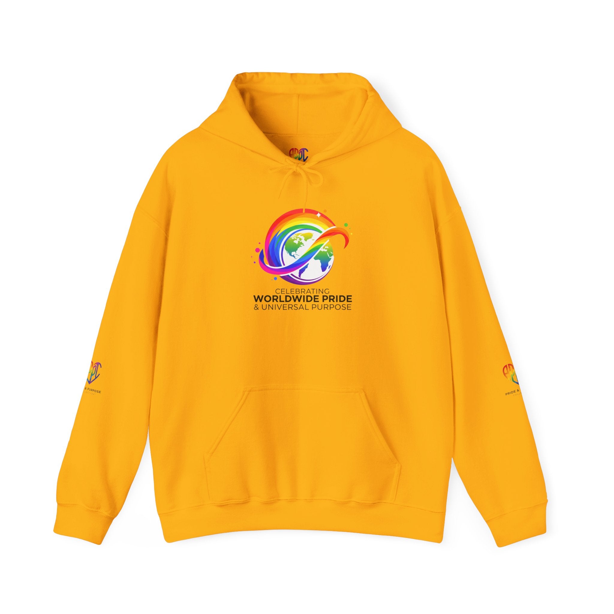 Celebrating Worldwide Pride & Universal Purpose™ Heavy Blend Hoodie | Pride Affirmation