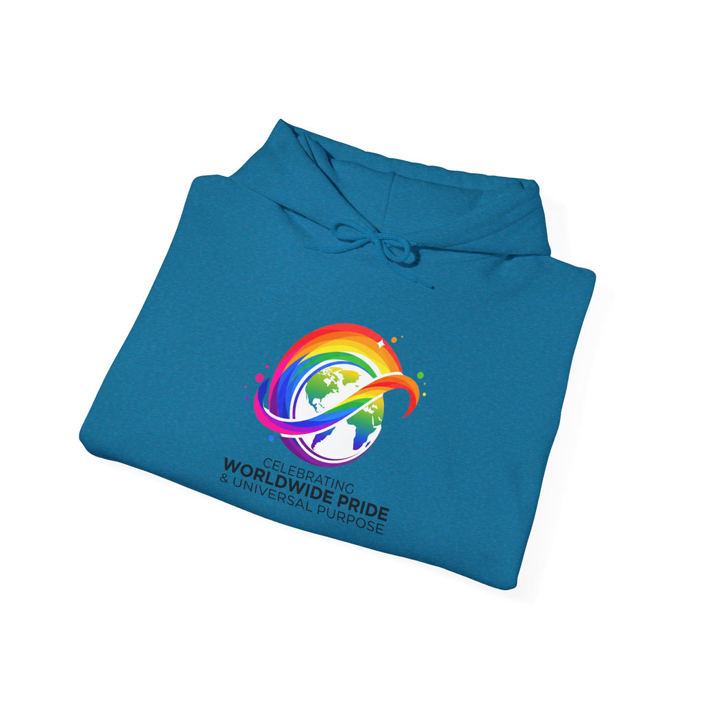 Celebrating Worldwide Pride & Universal Purpose™ Heavy Blend Hoodie | Pride Affirmation