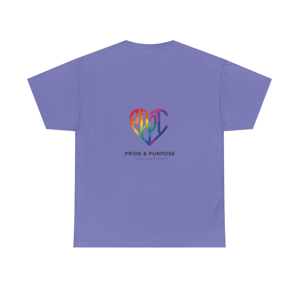 My Pride & My Purpose™ Phoenix Heart Heavy Cotton T-Shirt | LGBTQ+ Pride