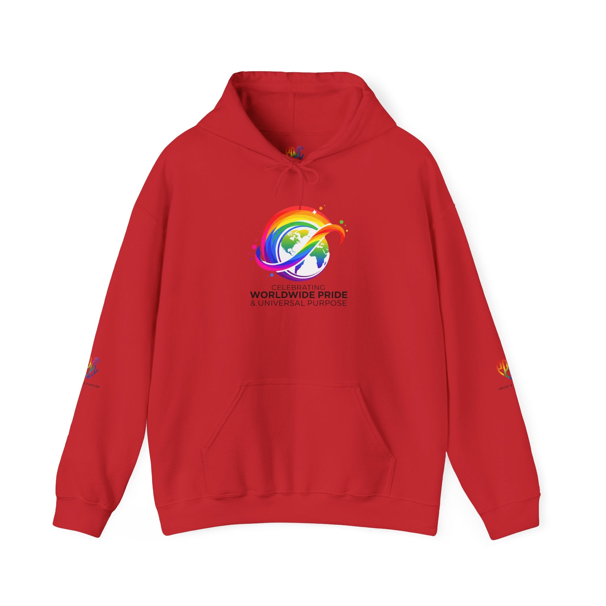 Celebrating Worldwide Pride & Universal Purpose™ Heavy Blend Hoodie | Pride Affirmation