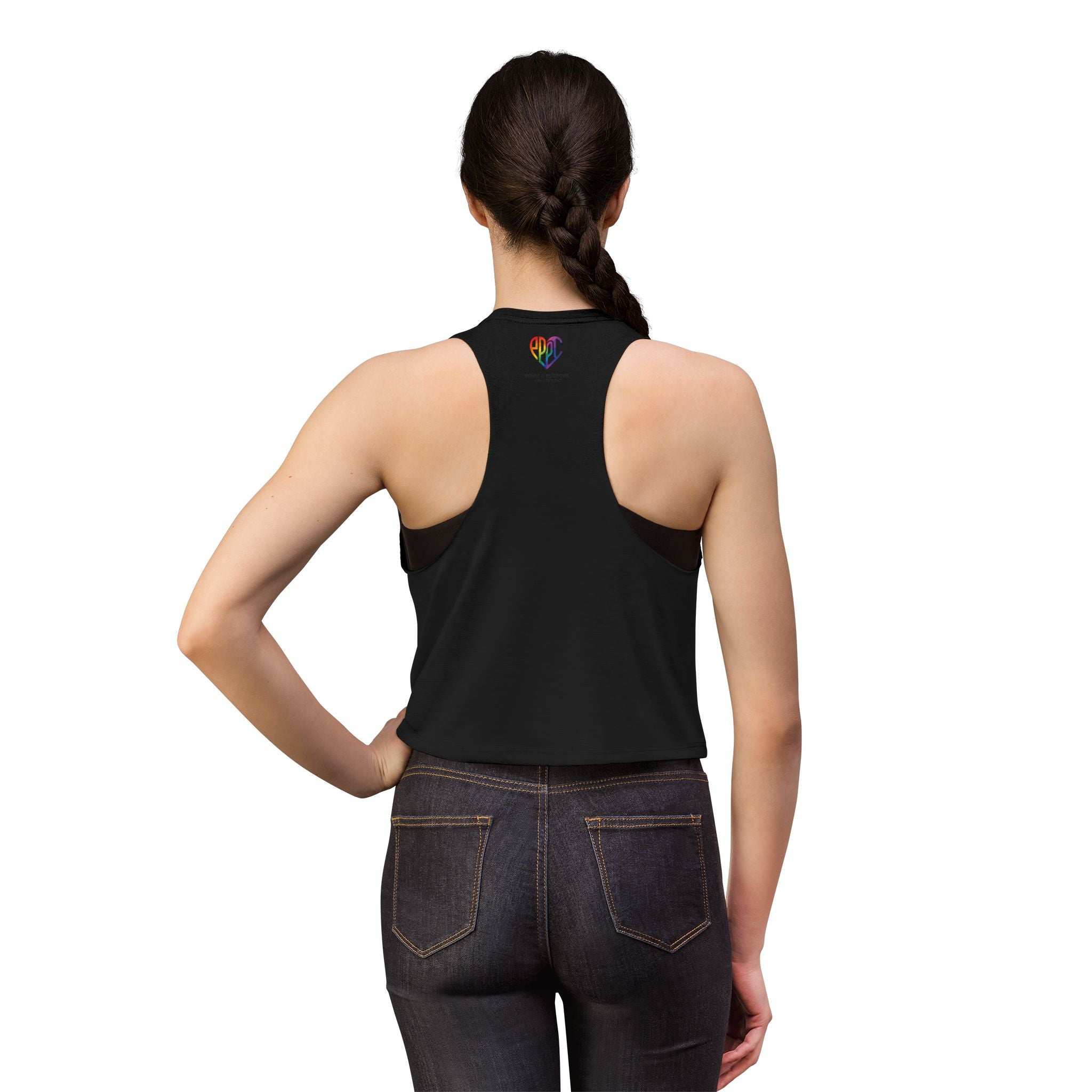 I Am Prideful Pressure™ Women's Festival Crop Tank | LGBTQ+ Pride Apparel