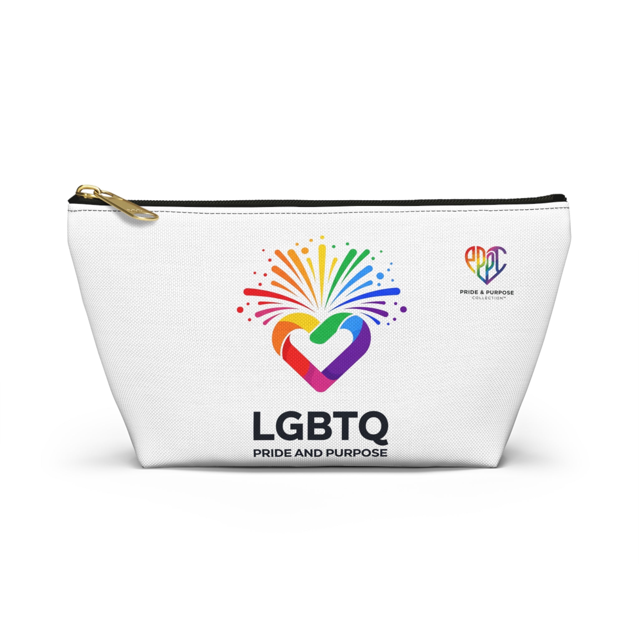 Pride & Purpose LGBTQ+ Celebration Heart Travel Pouch