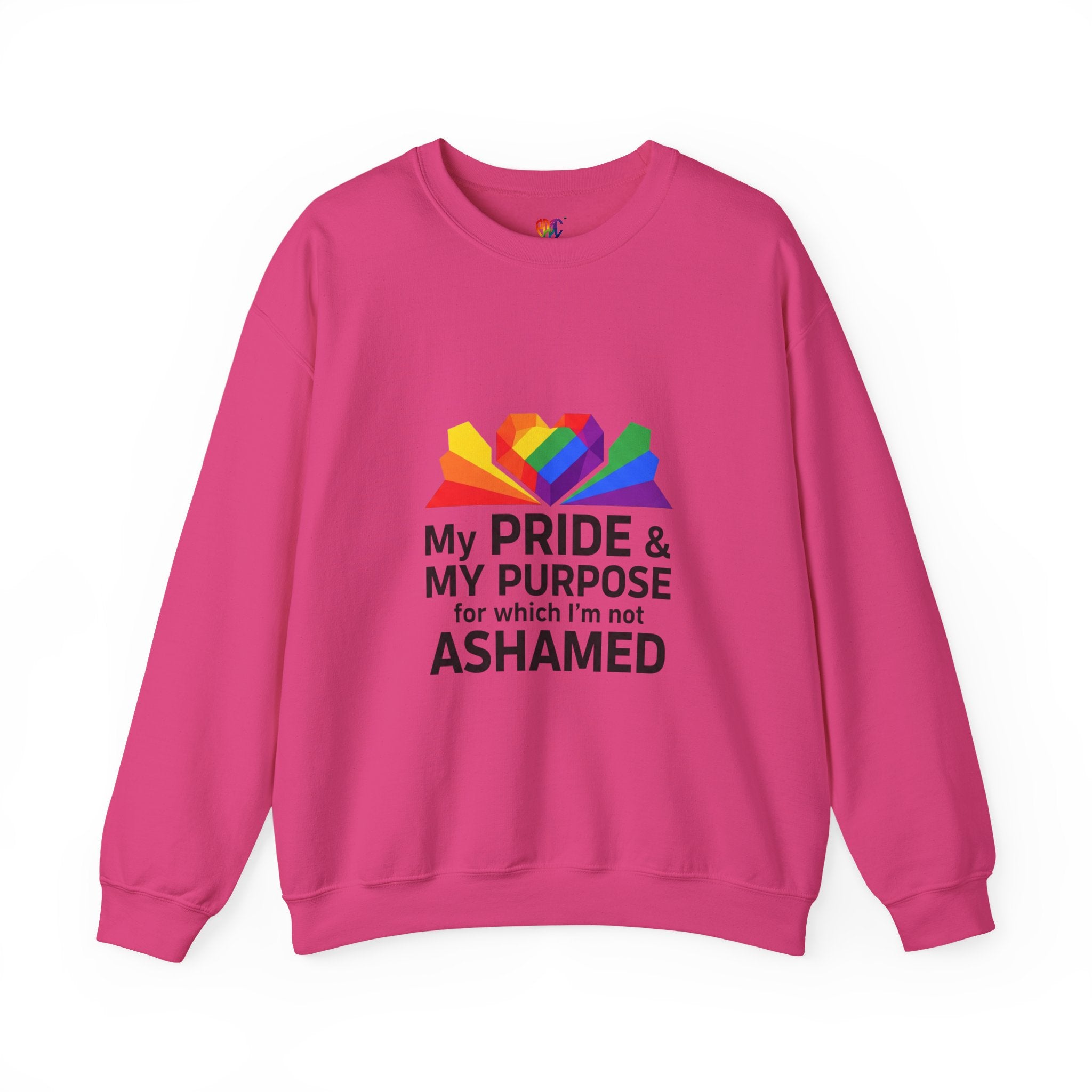 My Pride & My Purpose™ Heavy Blend Crewneck Sweatshirt | LGBTQ+ Pride